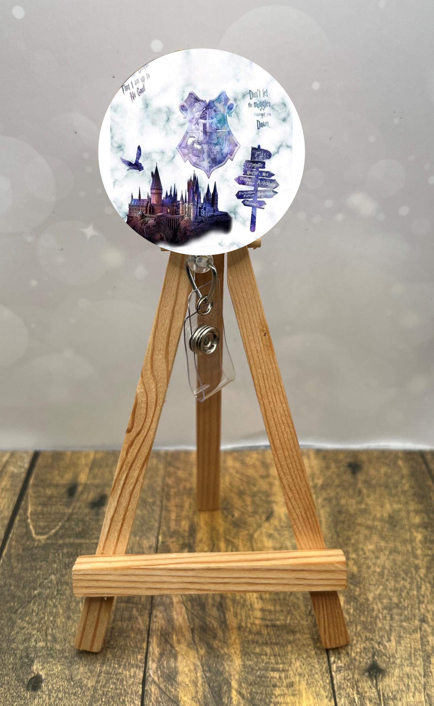 Wizard School badge pulls. Add a little magic to your workday! ✨🪄 Multiple Images available. Add beads or shimmer glitter options.
