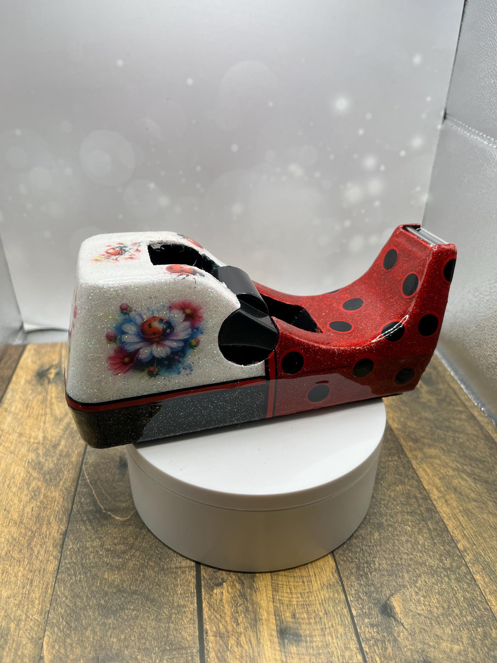 Cute Lady bug Glitter Desk Set