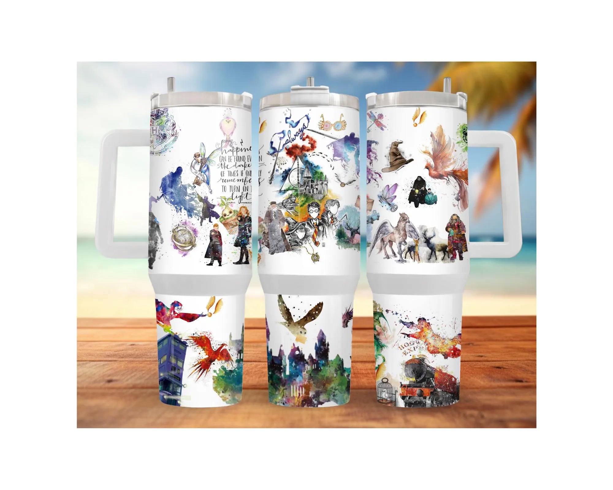 Wizard School Stainless Steel Tumblers and mugs Multiple Sizes and Images Available