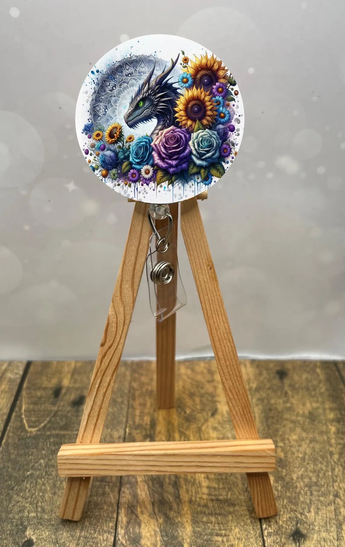 Dragon badge pulls. Bring a touch of fantasy to every shift with fierce, fun dragon designs. Multiple Images available. Add beads or shimmer glitter options.