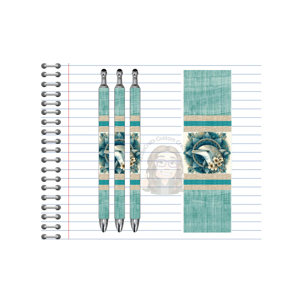 Refillable Pens, Dolphin Images. A pen that’s as playful as a dolphin. Multiple options and Images available.