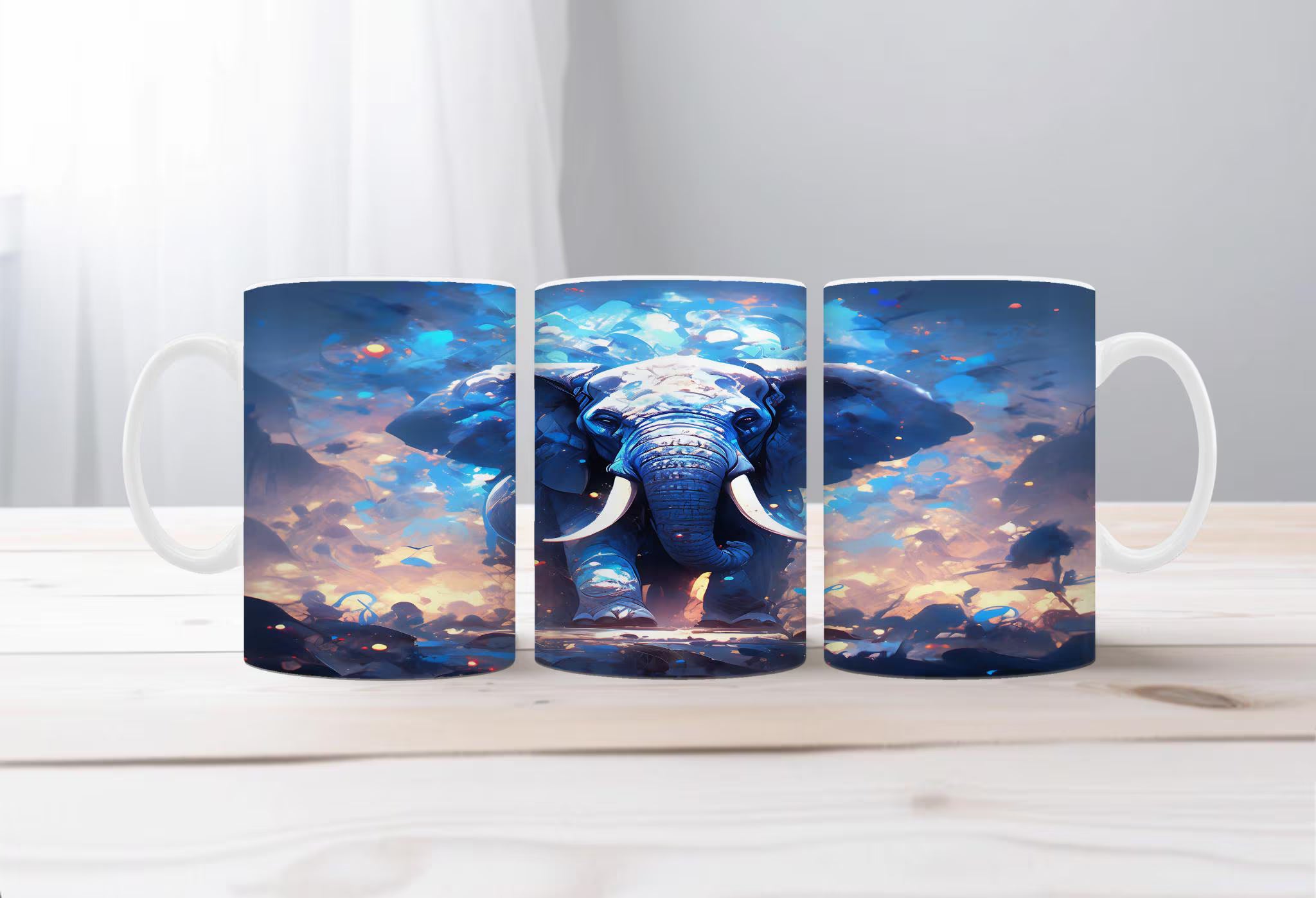 Elephant Image Coffee Mugs. Multiple images to choose from with personalization options.