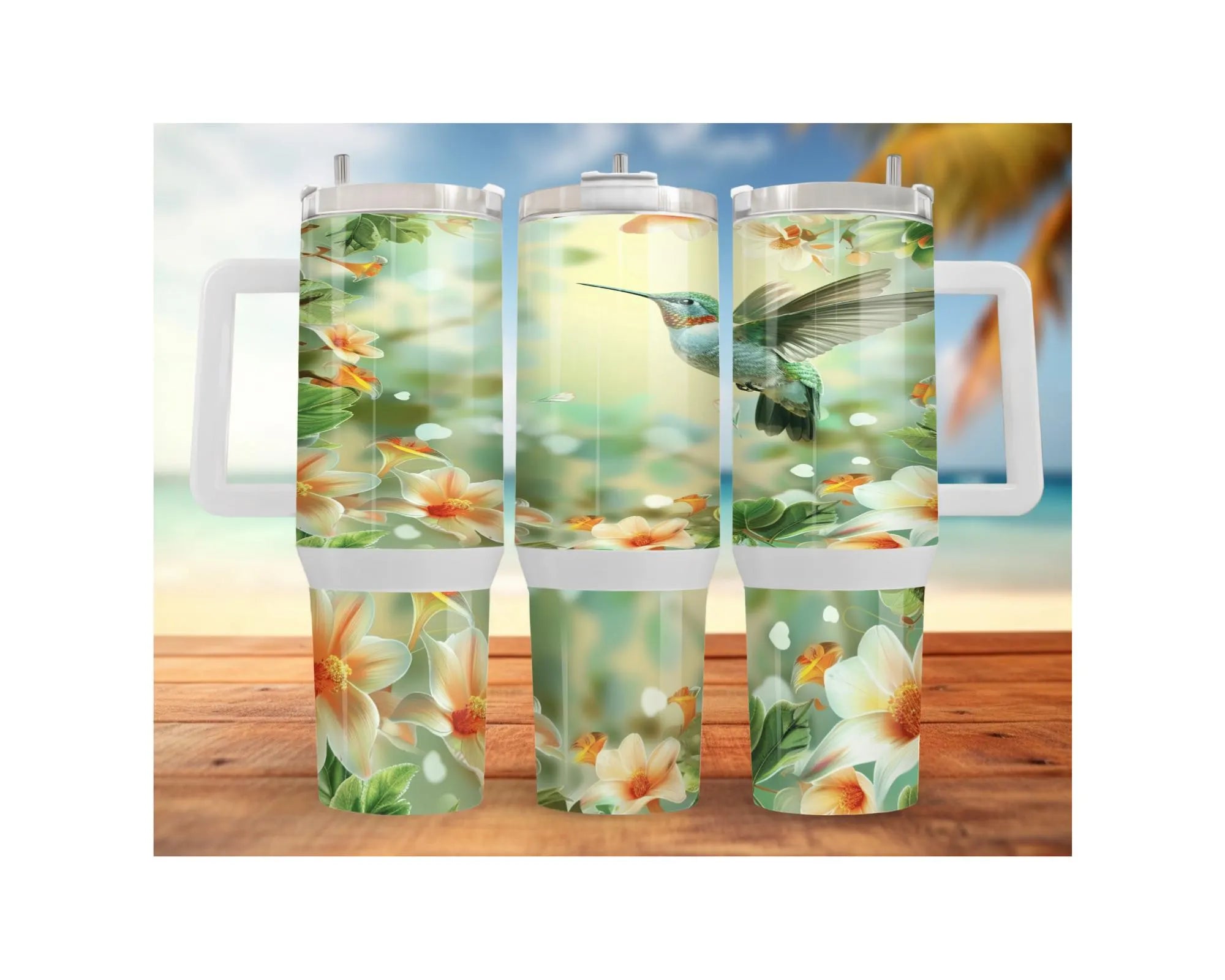 Hummingbird Stainless Steel Tumblers. Let your drinks bloom with beauty. 🌺✨ Multiple Sizes and Images Available