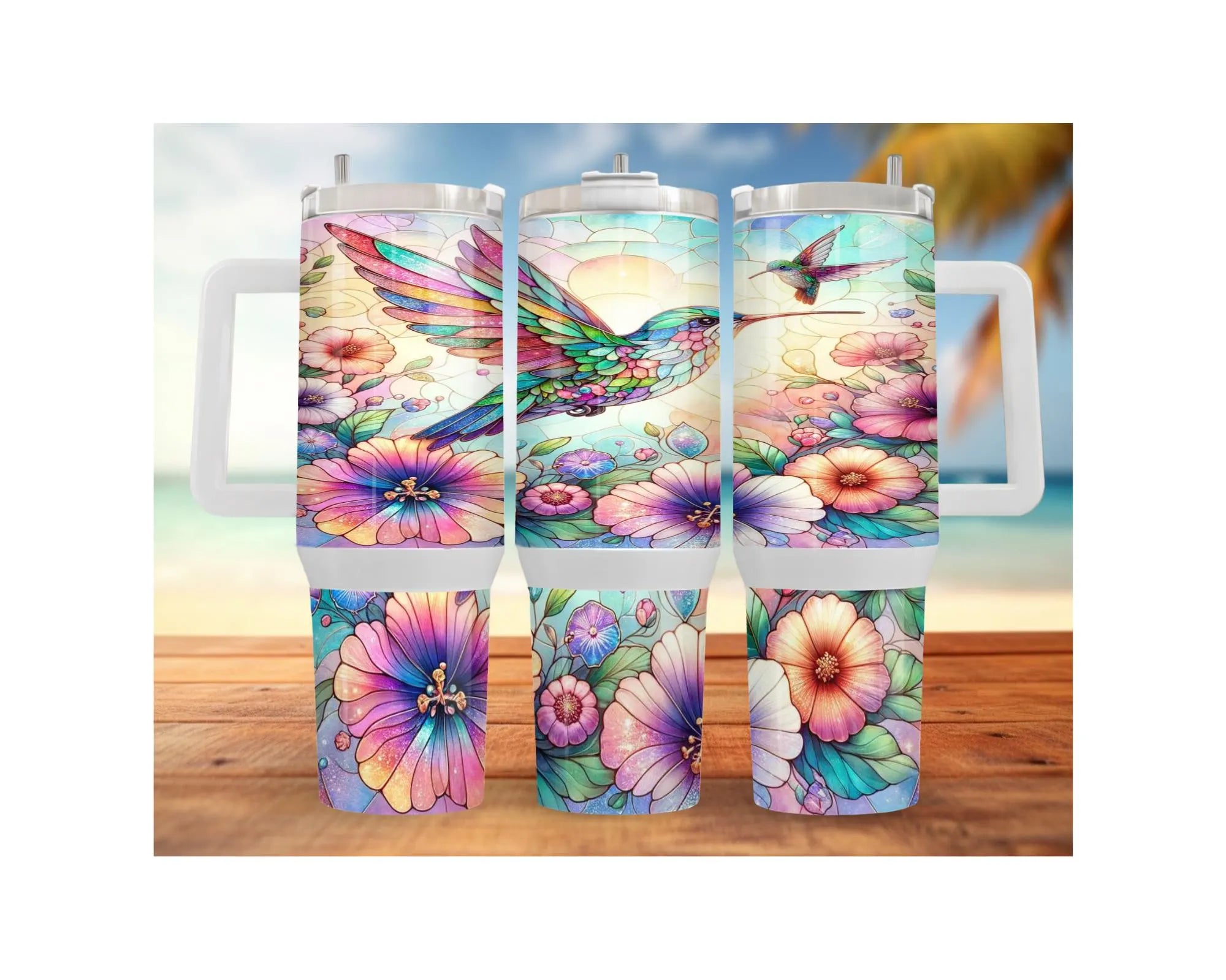 Hummingbird Stainless Steel Tumblers. Let your drinks bloom with beauty. 🌺✨ Multiple Sizes and Images Available