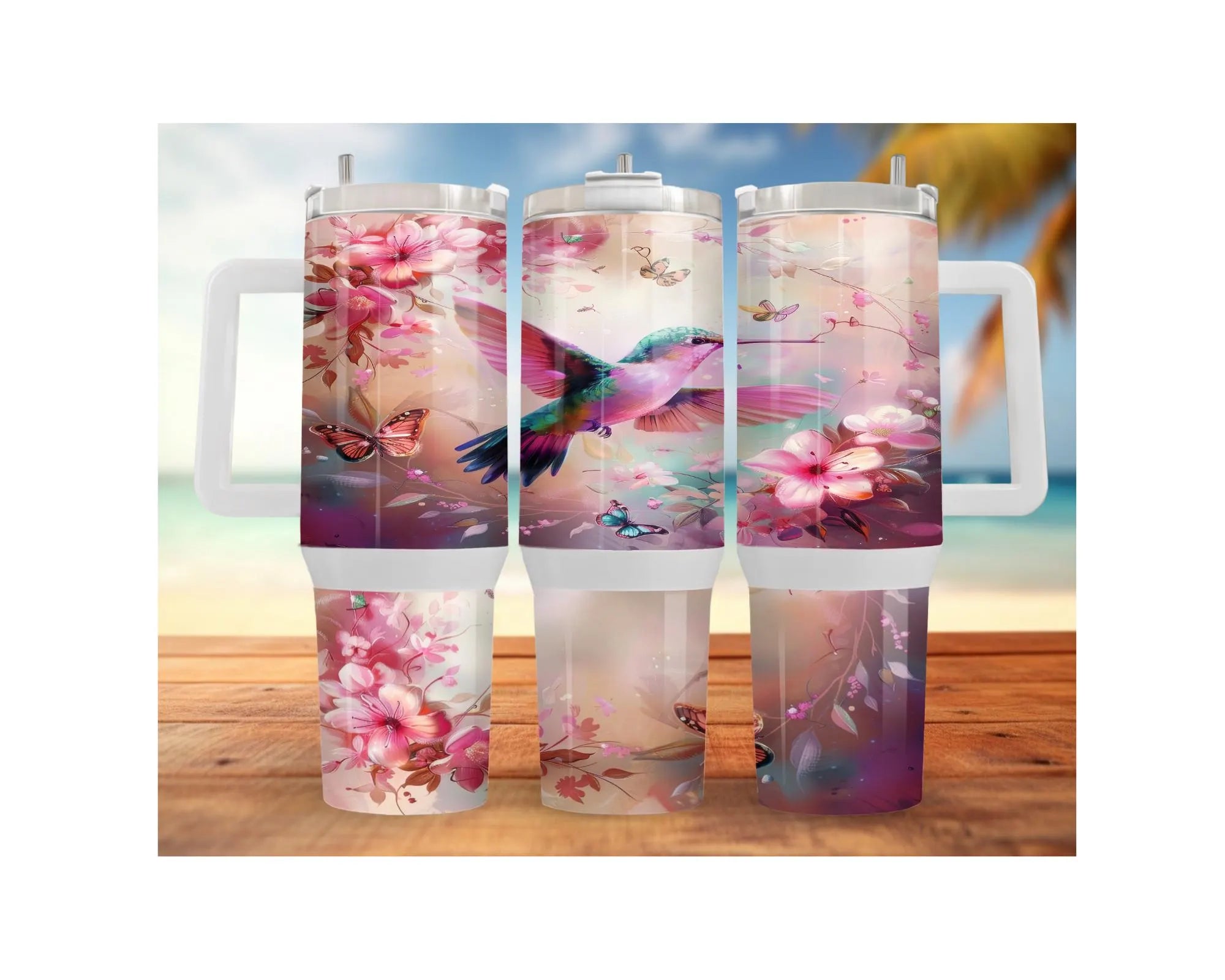Hummingbird Stainless Steel Tumblers. Let your drinks bloom with beauty. 🌺✨ Multiple Sizes and Images Available