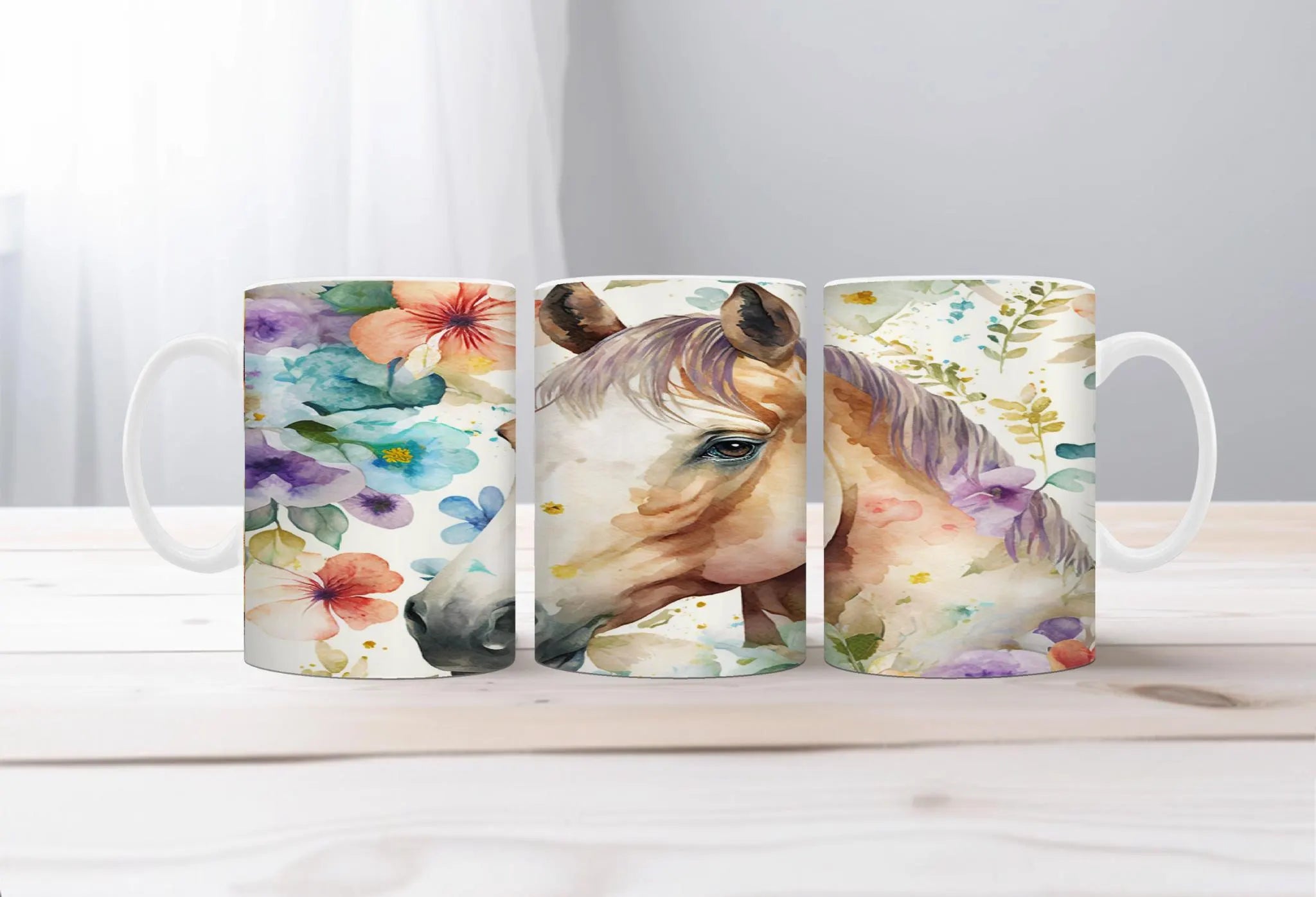 Horse Image Coffee Mugs Grace in Motion