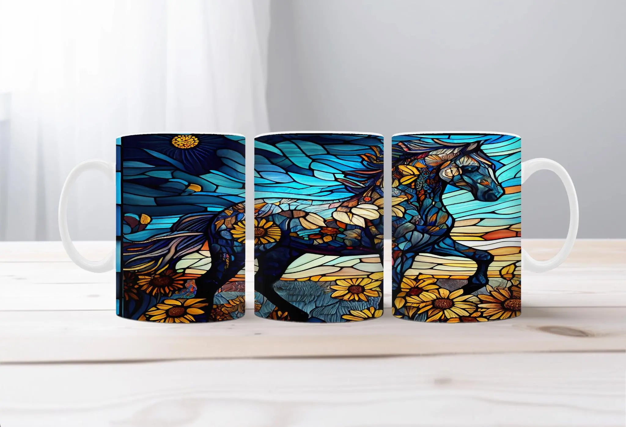 Horse Image Coffee Mugs Grace in Motion
