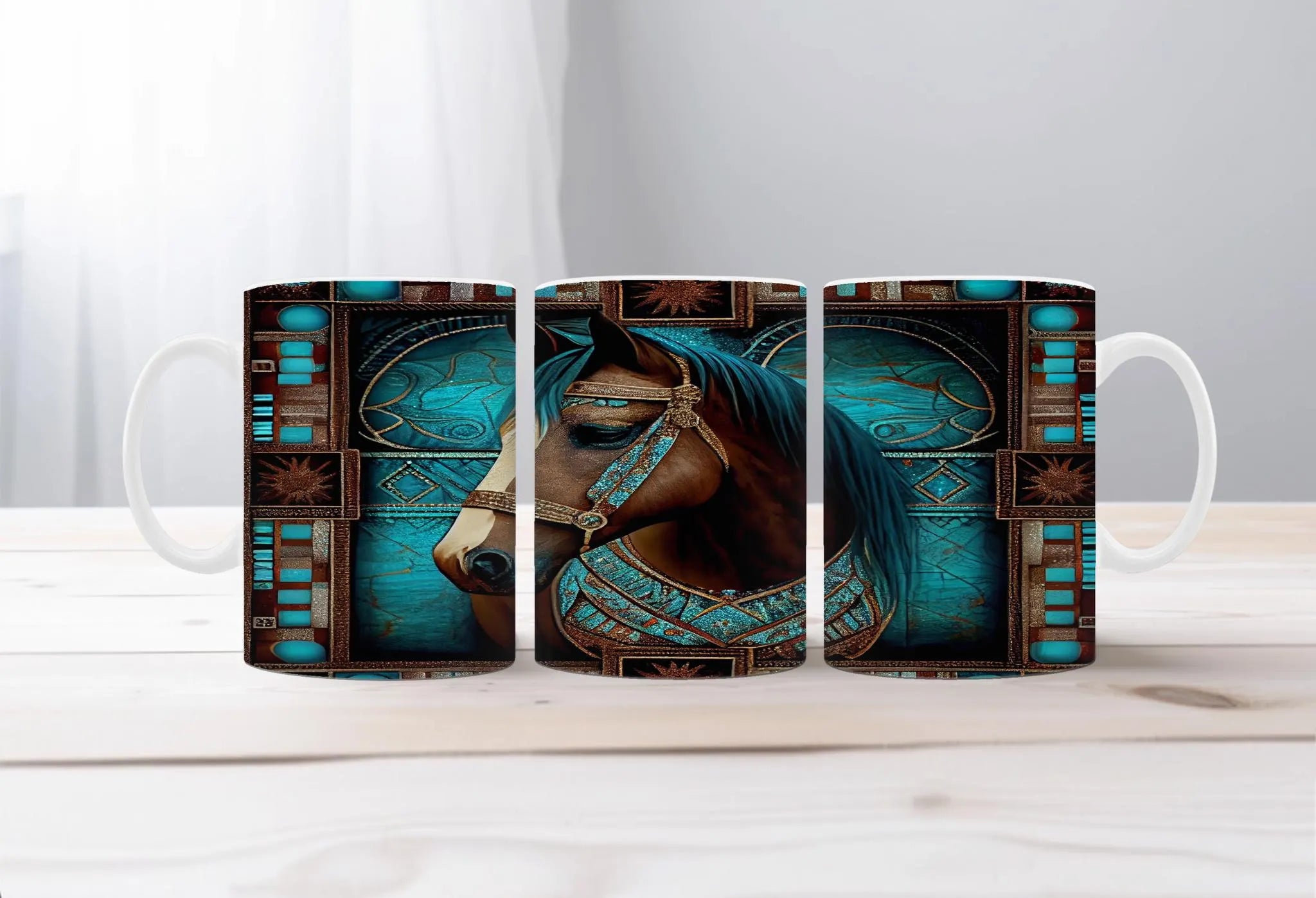Horse Image Coffee Mugs Grace in Motion