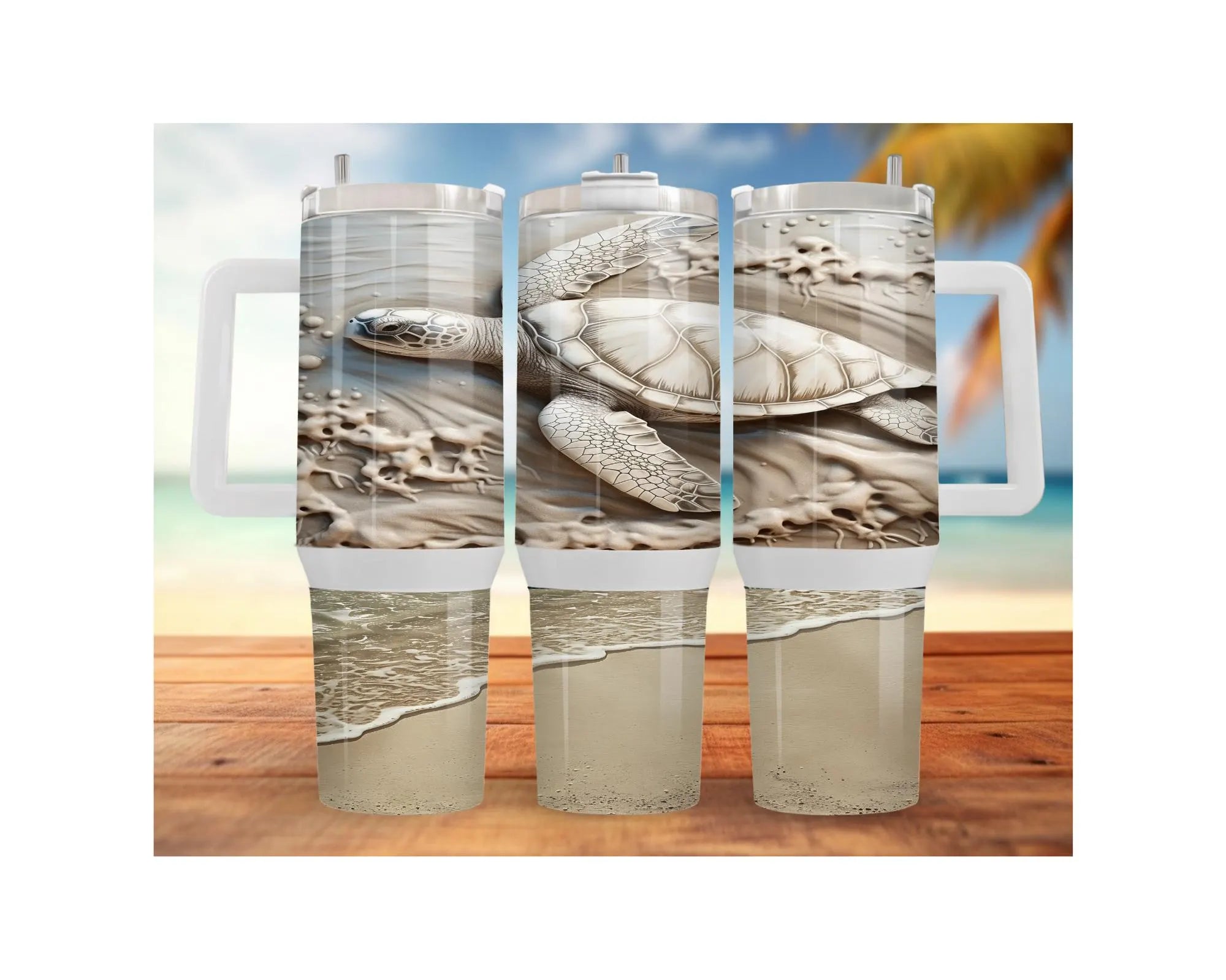 30 and 40 oz Ocean Explorer Sea Turtle Stainless Steel Tumblers. Multiple Sizes and Images Available.