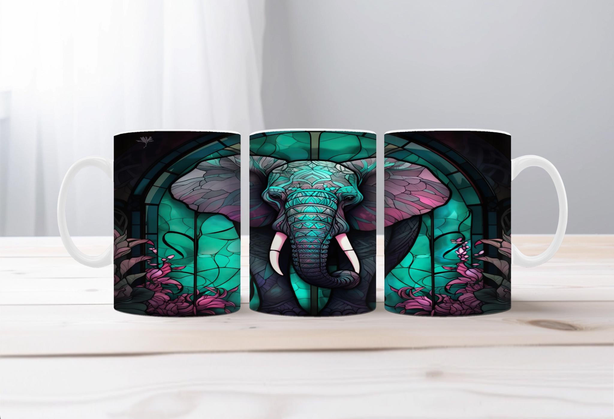 Elephant Image Coffee Mugs. Multiple images to choose from with personalization options.
