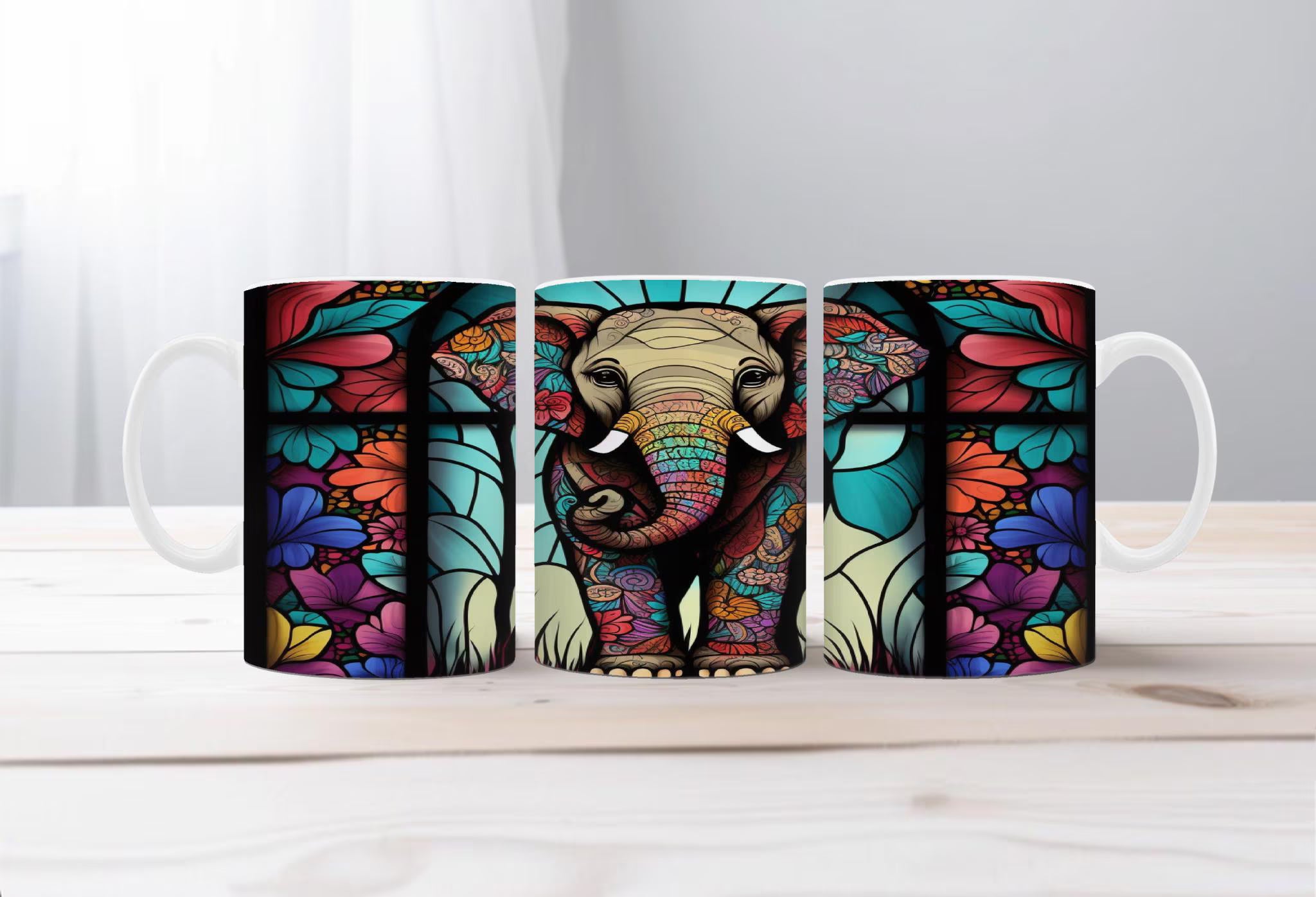 Elephant Image Coffee Mugs. Multiple images to choose from with personalization options.