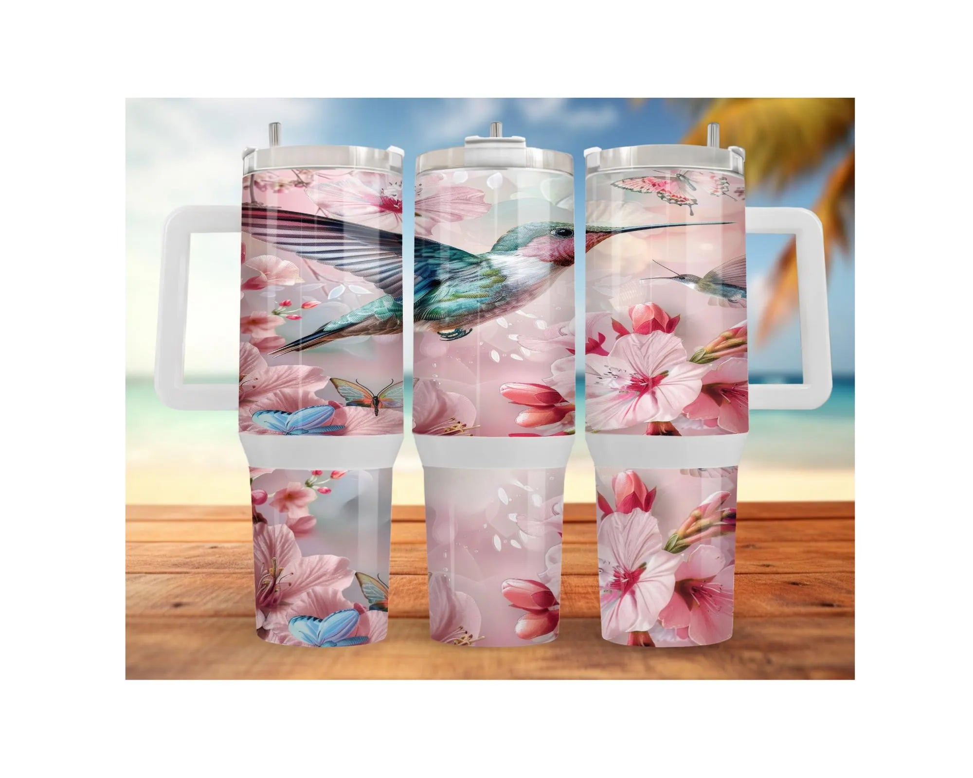 Hummingbird Stainless Steel Tumblers. Let your drinks bloom with beauty. 🌺✨ Multiple Sizes and Images Available