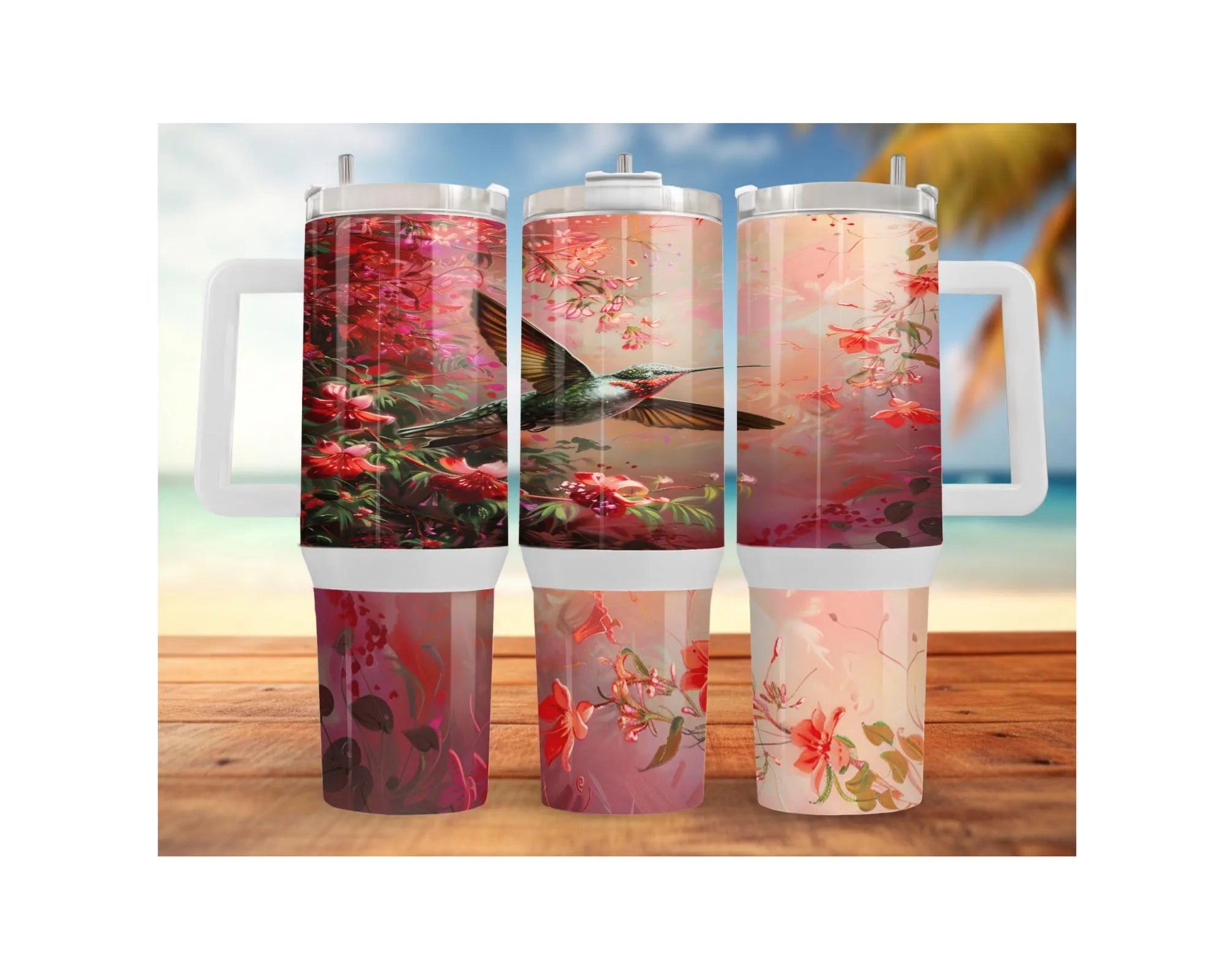 Hummingbird Stainless Steel Tumblers. Let your drinks bloom with beauty. 🌺✨ Multiple Sizes and Images Available
