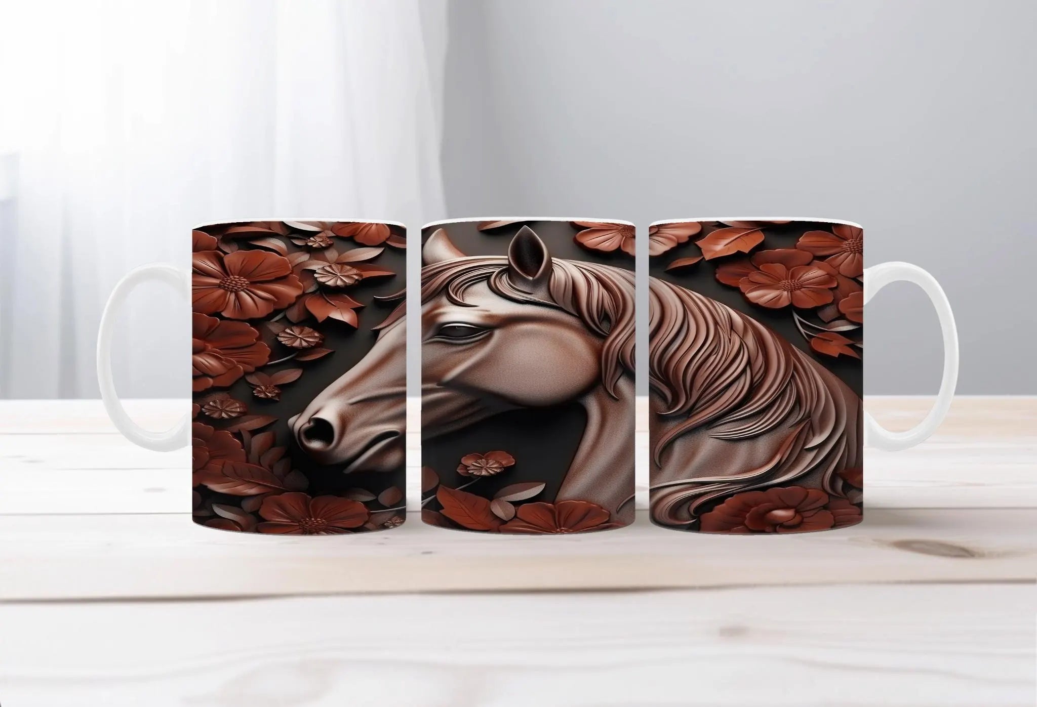 Horse Image Coffee Mugs Grace in Motion