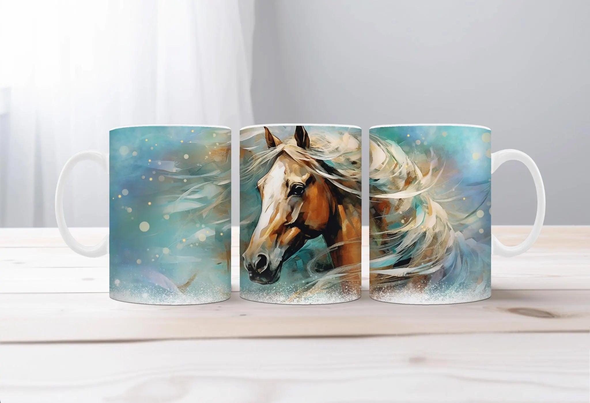 Horse Image Coffee Mugs Grace in Motion
