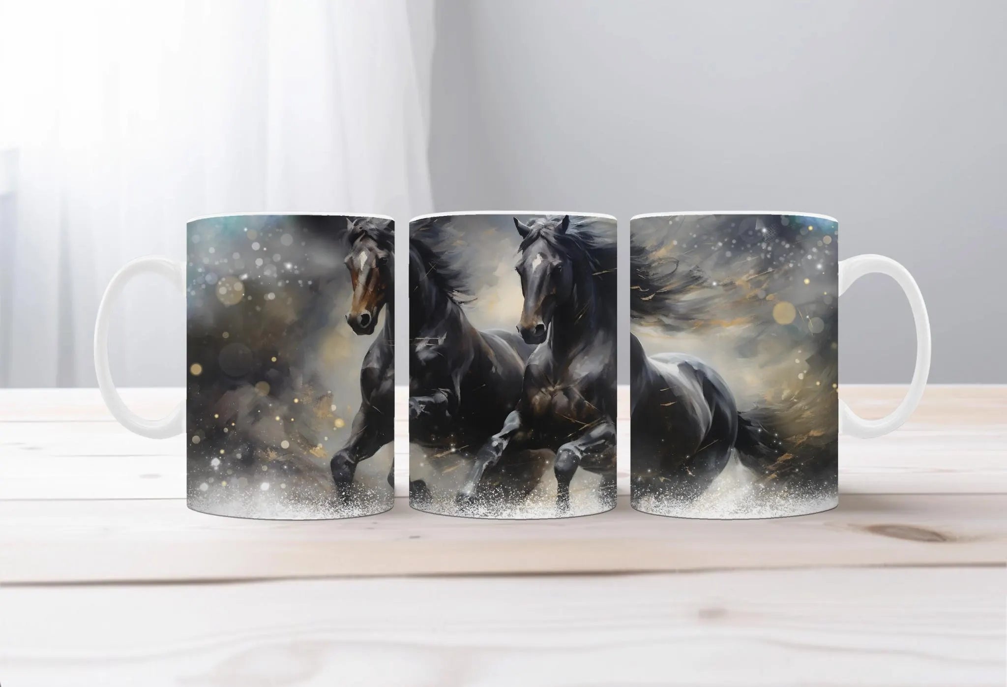 Horse Image Coffee Mugs Grace in Motion