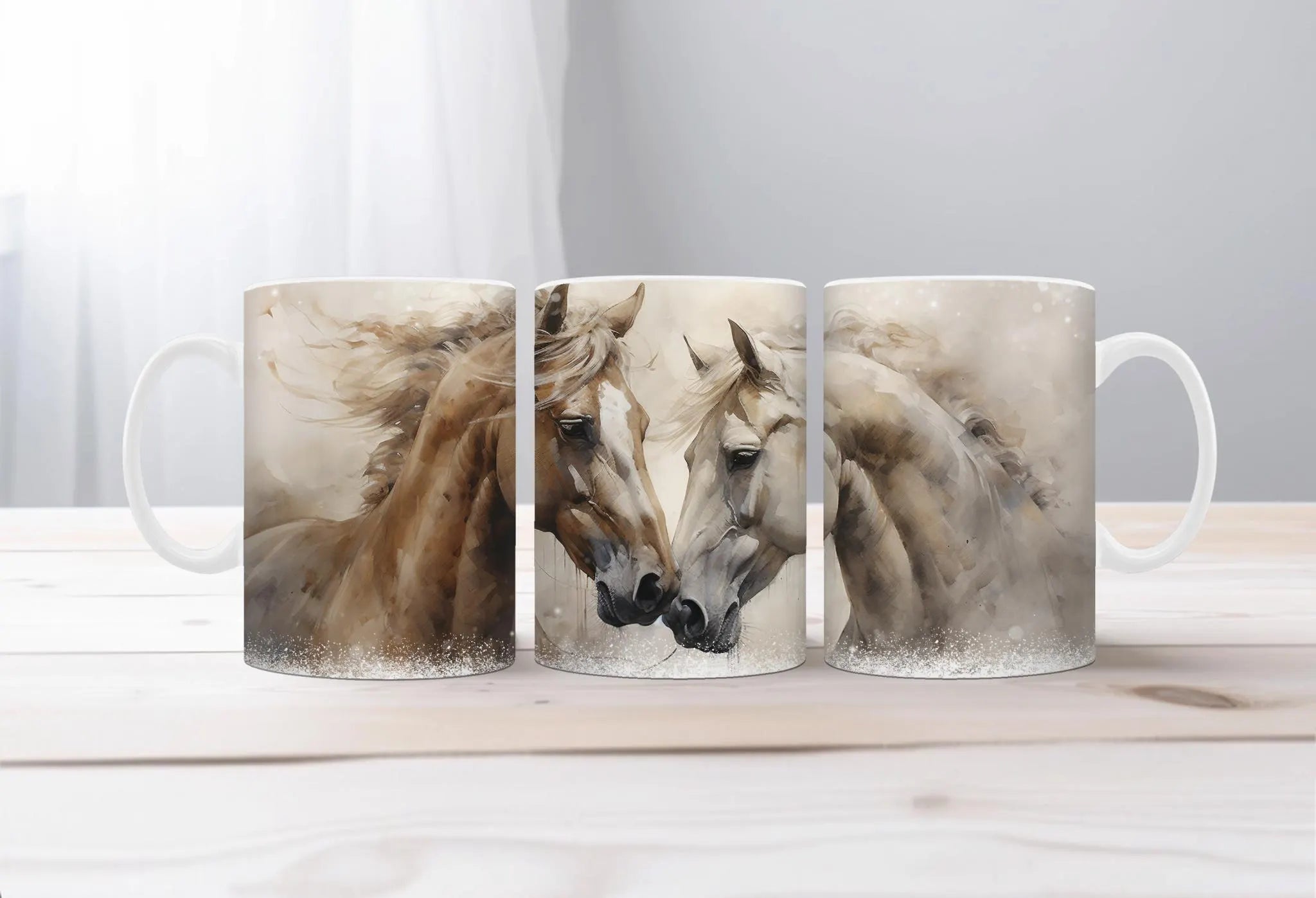 Horse Image Coffee Mugs Grace in Motion