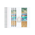 Refillable Pens, Sea Turtle Images. Write with coastal charm. Multiple options and Images available.