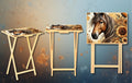 Horse Foldable Wooden TV Tray or Bed tray/lap Desk, 2 Sizes and Multiple Images Available
