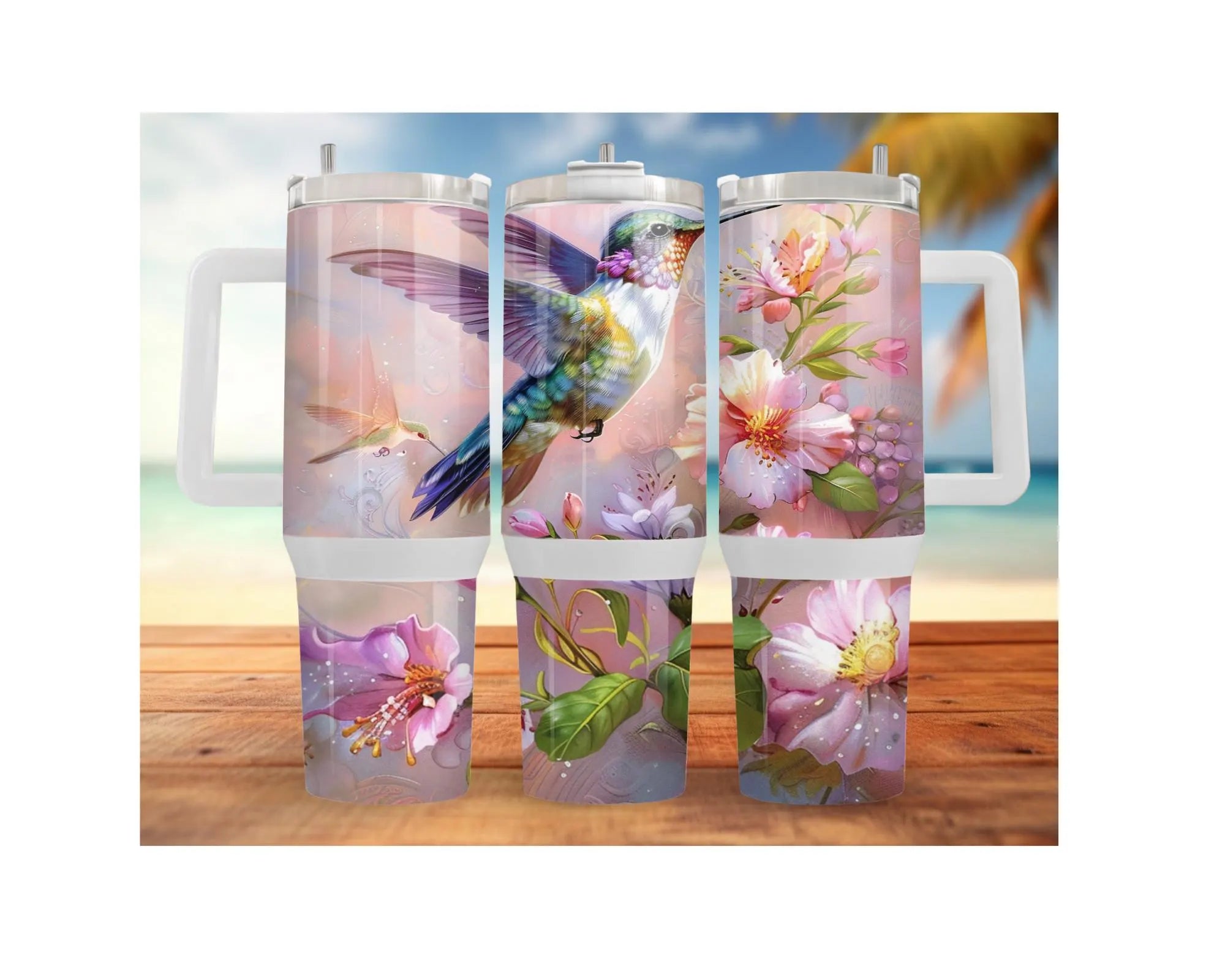 Hummingbird Stainless Steel Tumblers. Let your drinks bloom with beauty. 🌺✨ Multiple Sizes and Images Available