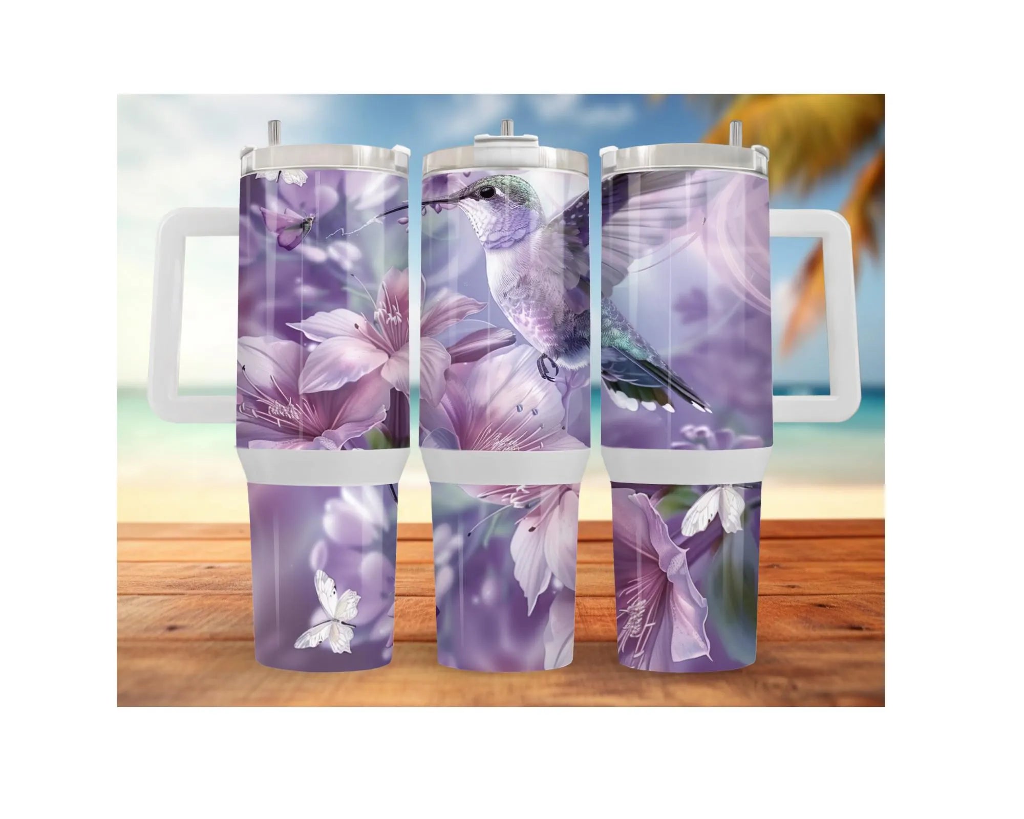 Hummingbird Stainless Steel Tumblers. Let your drinks bloom with beauty. 🌺✨ Multiple Sizes and Images Available