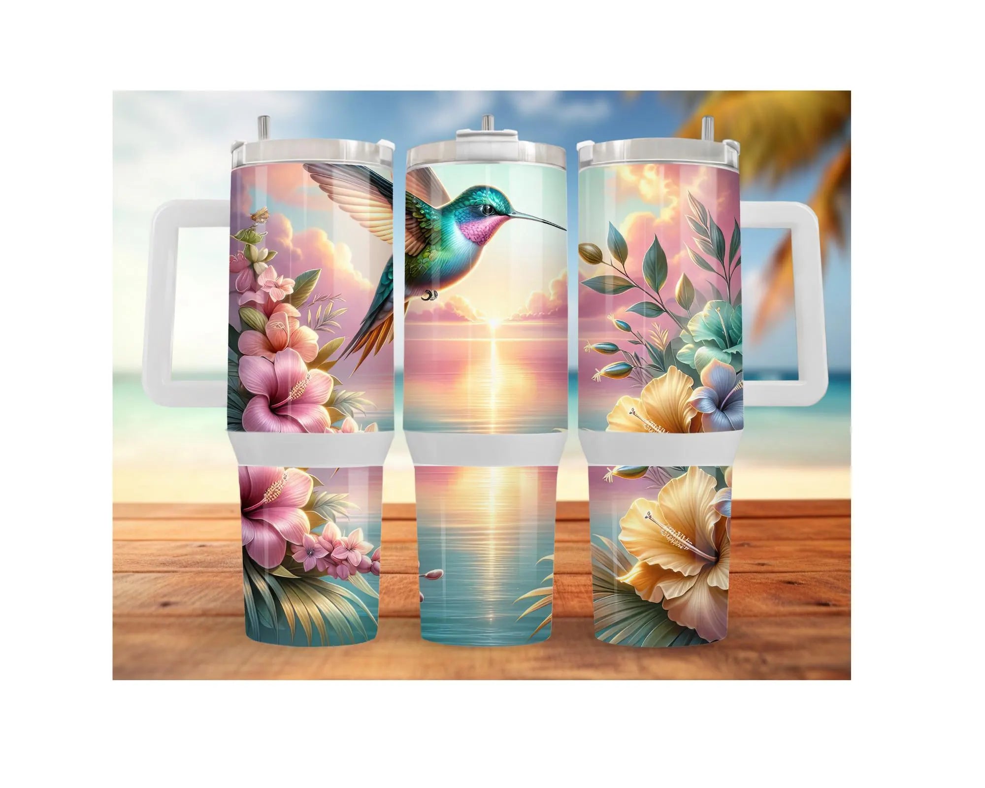 Hummingbird Stainless Steel Tumblers. Let your drinks bloom with beauty. 🌺✨ Multiple Sizes and Images Available