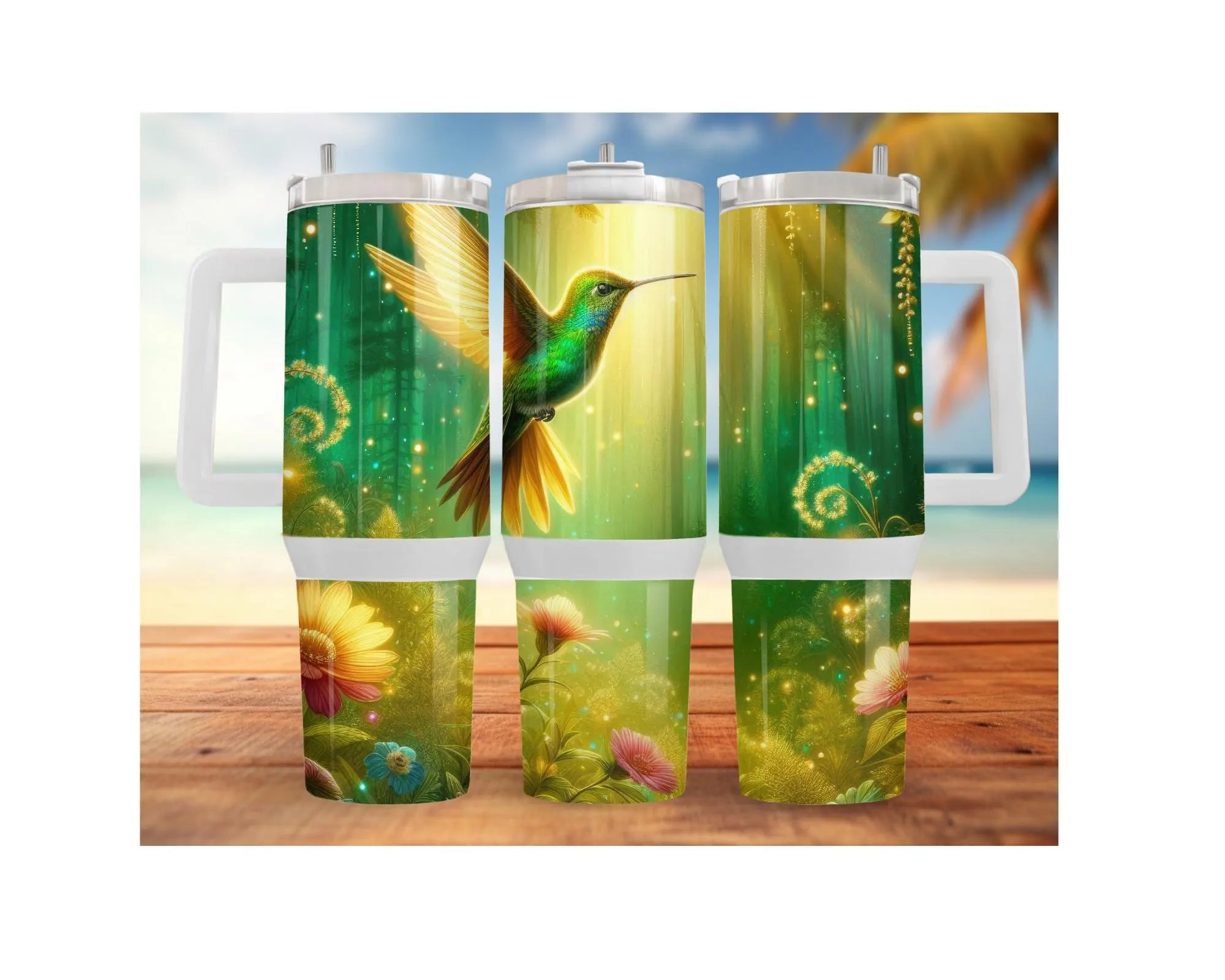 Hummingbird Stainless Steel Tumblers. Let your drinks bloom with beauty. 🌺✨ Multiple Sizes and Images Available