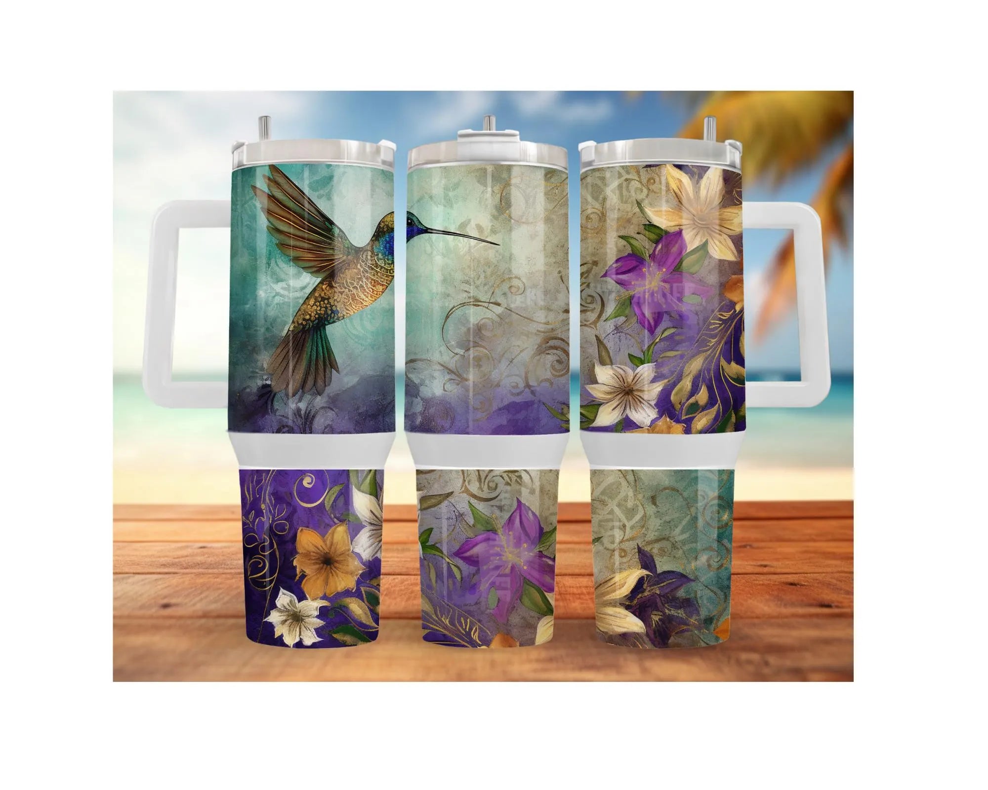 Hummingbird Stainless Steel Tumblers. Let your drinks bloom with beauty. 🌺✨ Multiple Sizes and Images Available