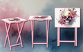 Skulls Foldable Wooden TV Tray or Bed tray/lap Desk, 2 Sizes and Multiple Images Available.
