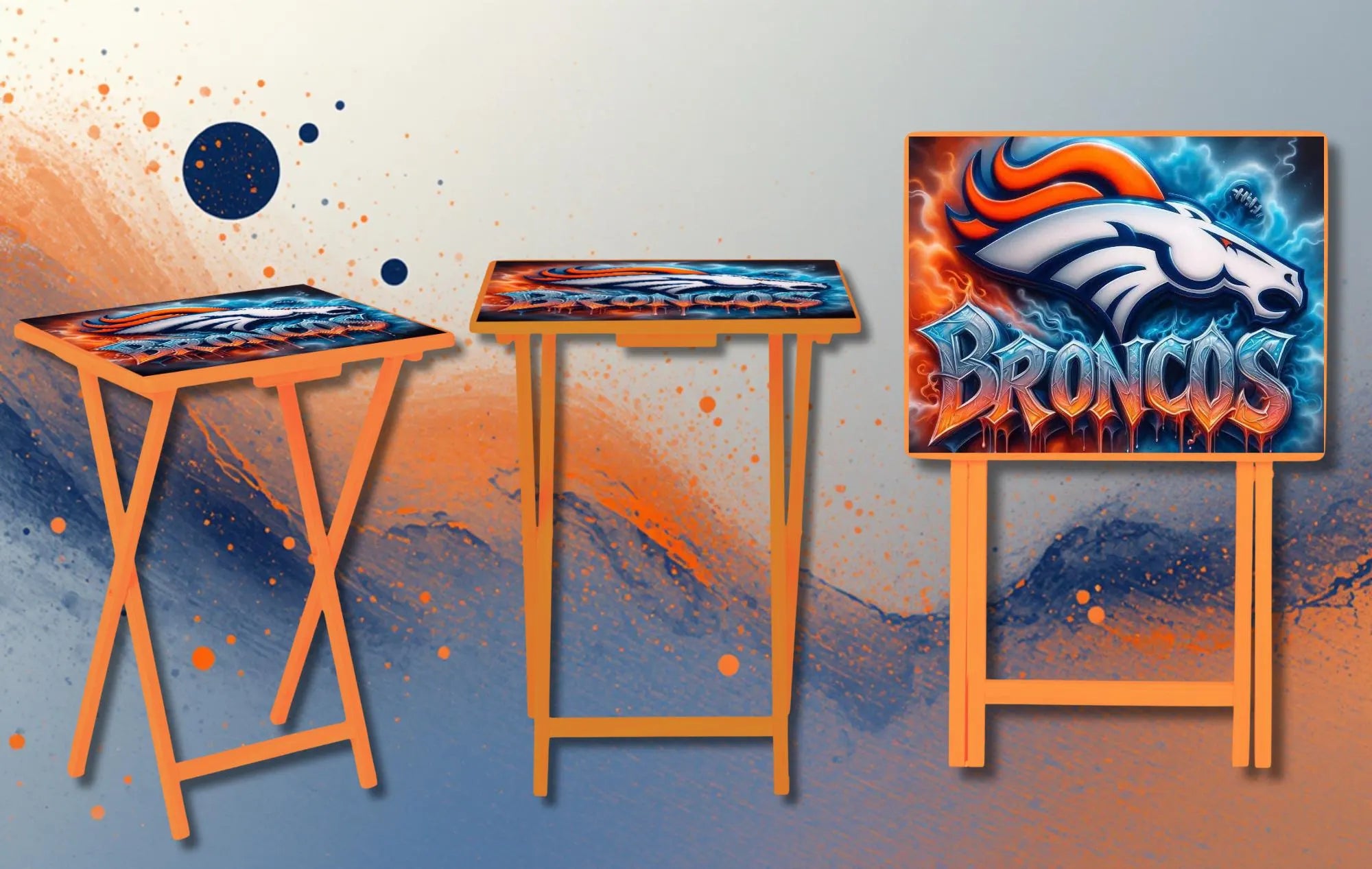 Sports Foldable Wooden TV Tray or Bed tray/lap Desk, 2 Sizes and Multiple Images Available.