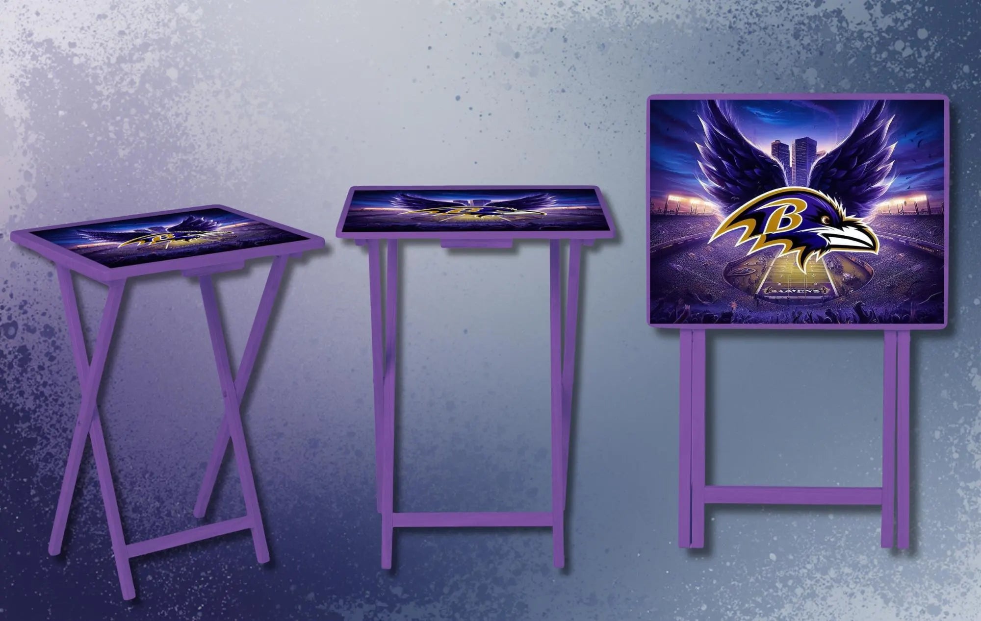 Sports Foldable Wooden TV Tray or Bed tray/lap Desk, 2 Sizes and Multiple Images Available.