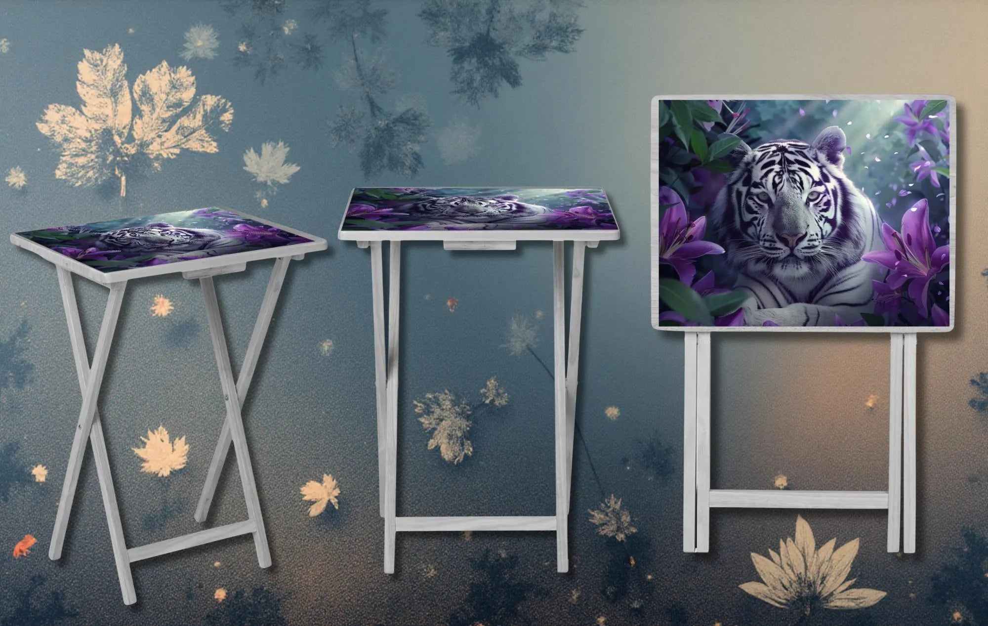 Large Cats Foldable Wooden TV Tray or Bed tray/lap Desk, 2 Sizes and Multiple Images Available.