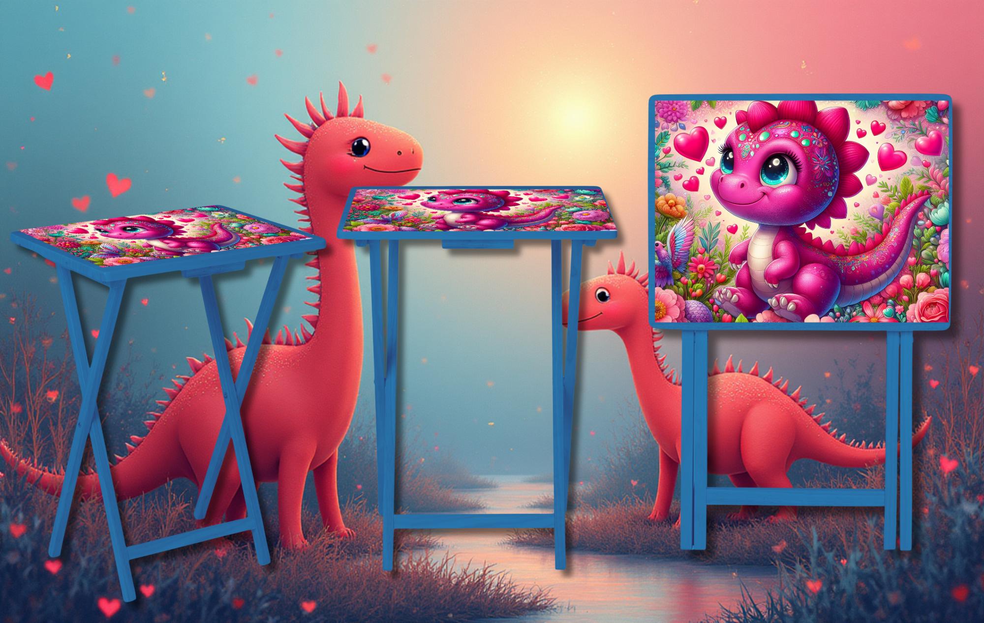 Kids Foldable Wooden TV Tray or Bed tray/lap Desk, 2 Sizes and Multiple Images Available.