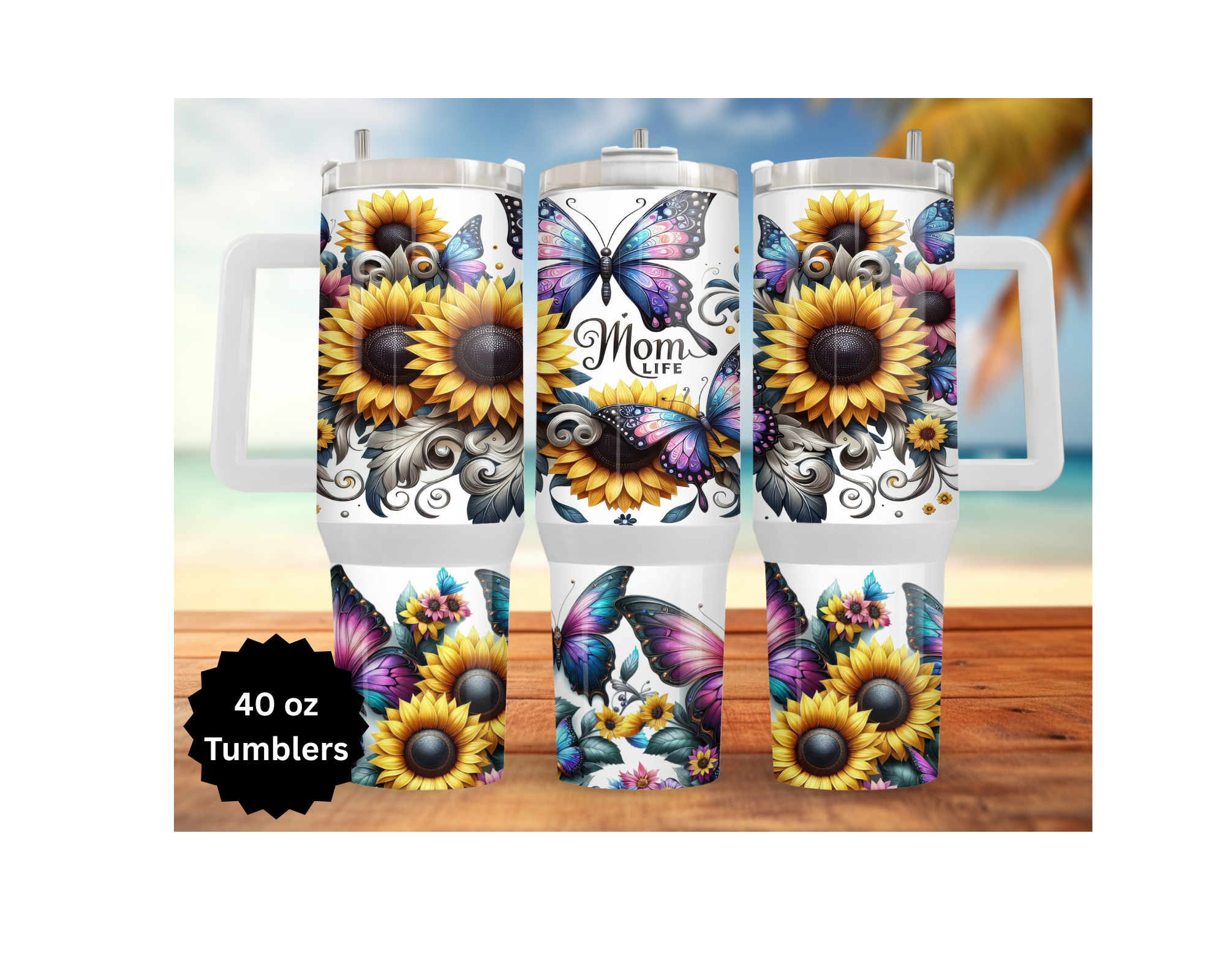 Mother's Day 30 and 40 oz Stainless-Steel Tumblers. Humans and Paws