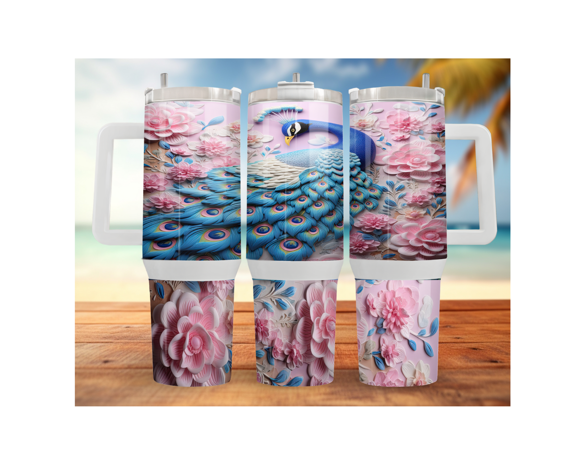 Peacock Stainless Steel Tumblers. Multiple Sizes and Images Available. Stay hydrated — and stay fabulous — with your peacock tumbler