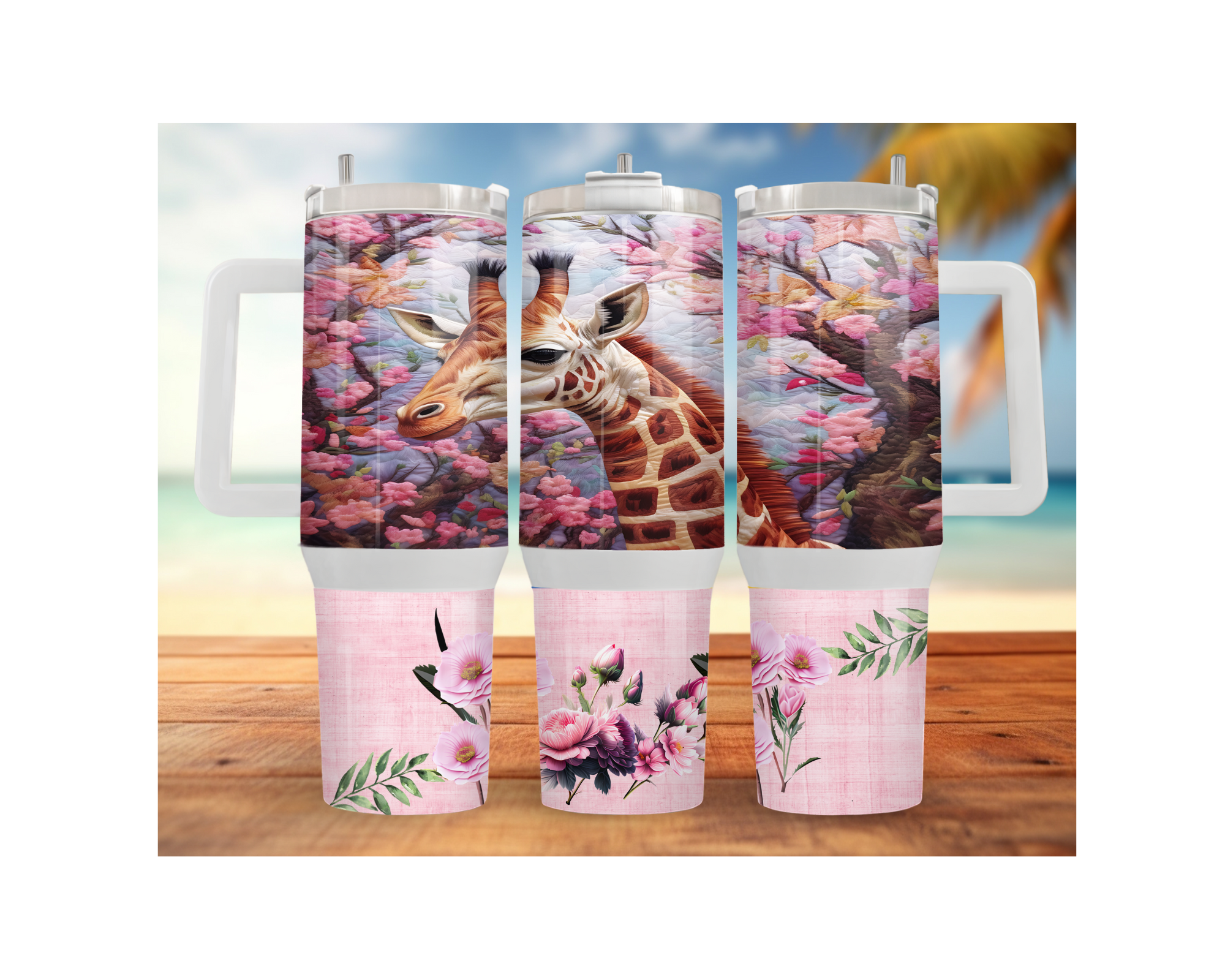 A long‑necked dose of hydration happiness, Giraffe 30- or 40-ounce Stainless Steel Tumblers. Multiple Sizes and Images Available.