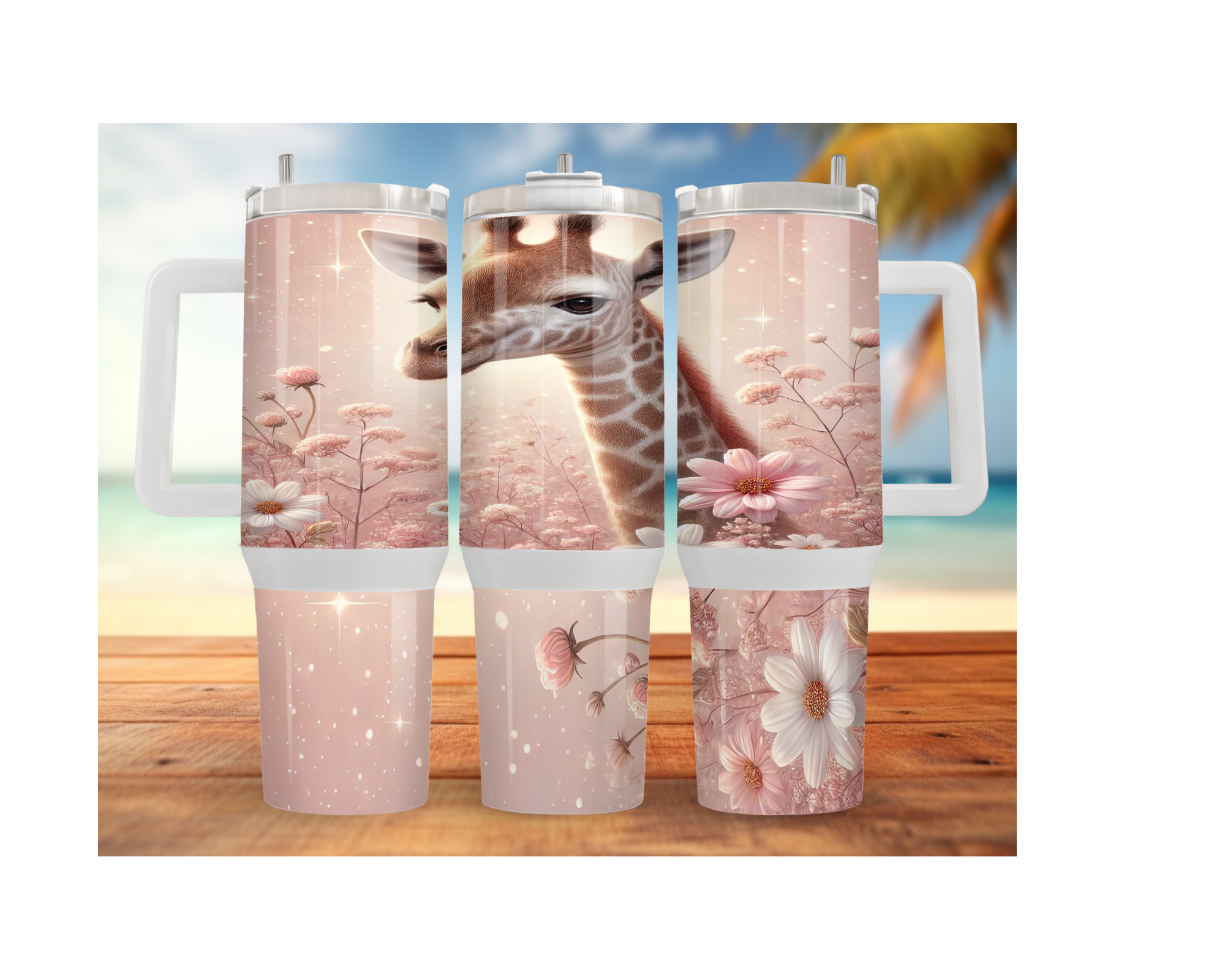 A long‑necked dose of hydration happiness, Giraffe 30- or 40-ounce Stainless Steel Tumblers. Multiple Sizes and Images Available.