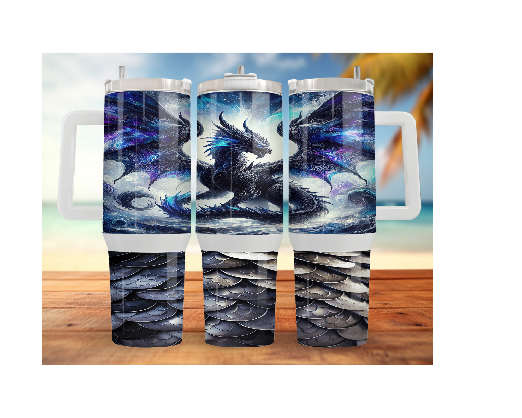 Dragon Stainless Steel Tumblers Stay hydrated like a warrior with striking dragon artwork and insulated duality.  Multiple Sizes and Images Available.
