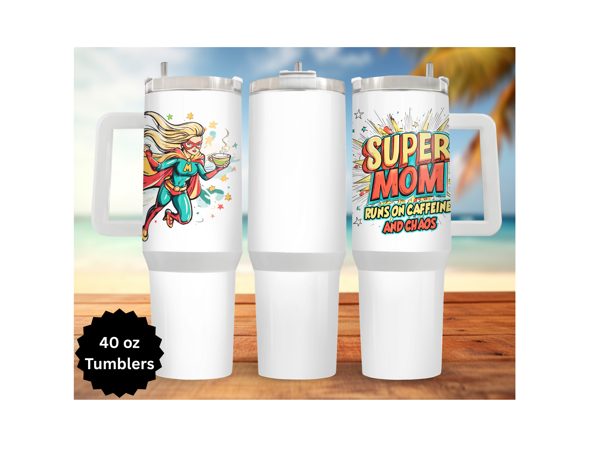 Mother's Day 30 and 40 oz Stainless-Steel Tumblers. Humans and Paws