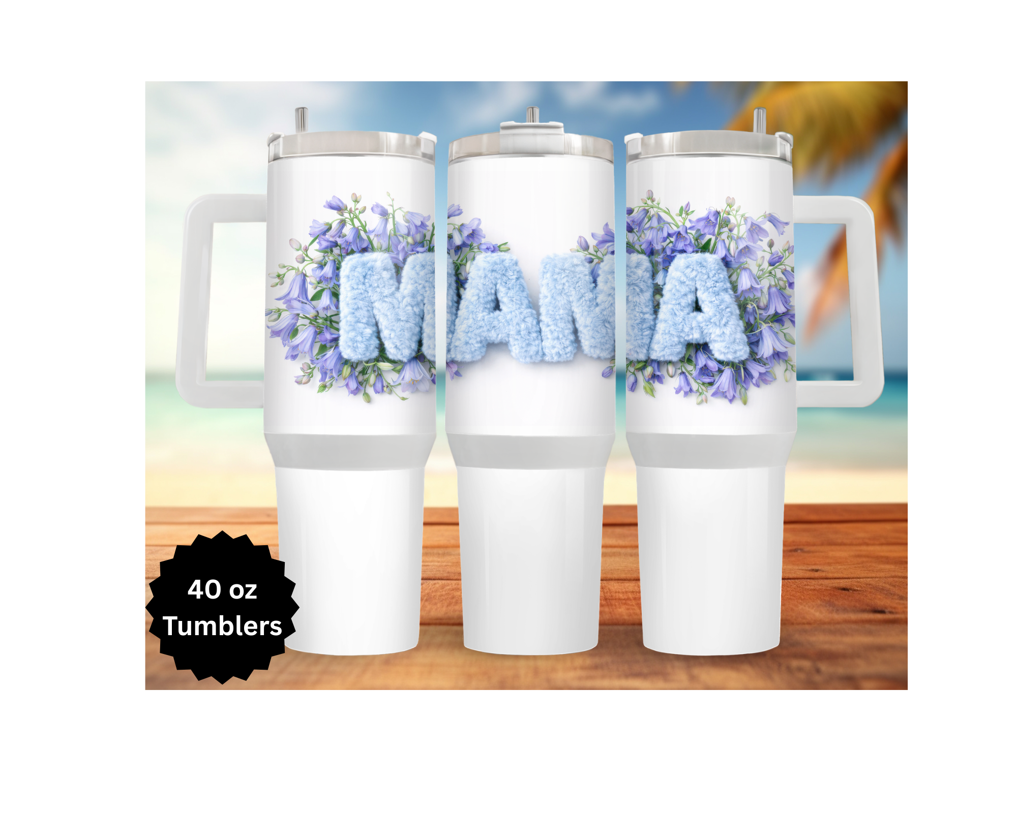 Mother's Day 30 and 40 oz Stainless-Steel Tumblers. Humans and Paws