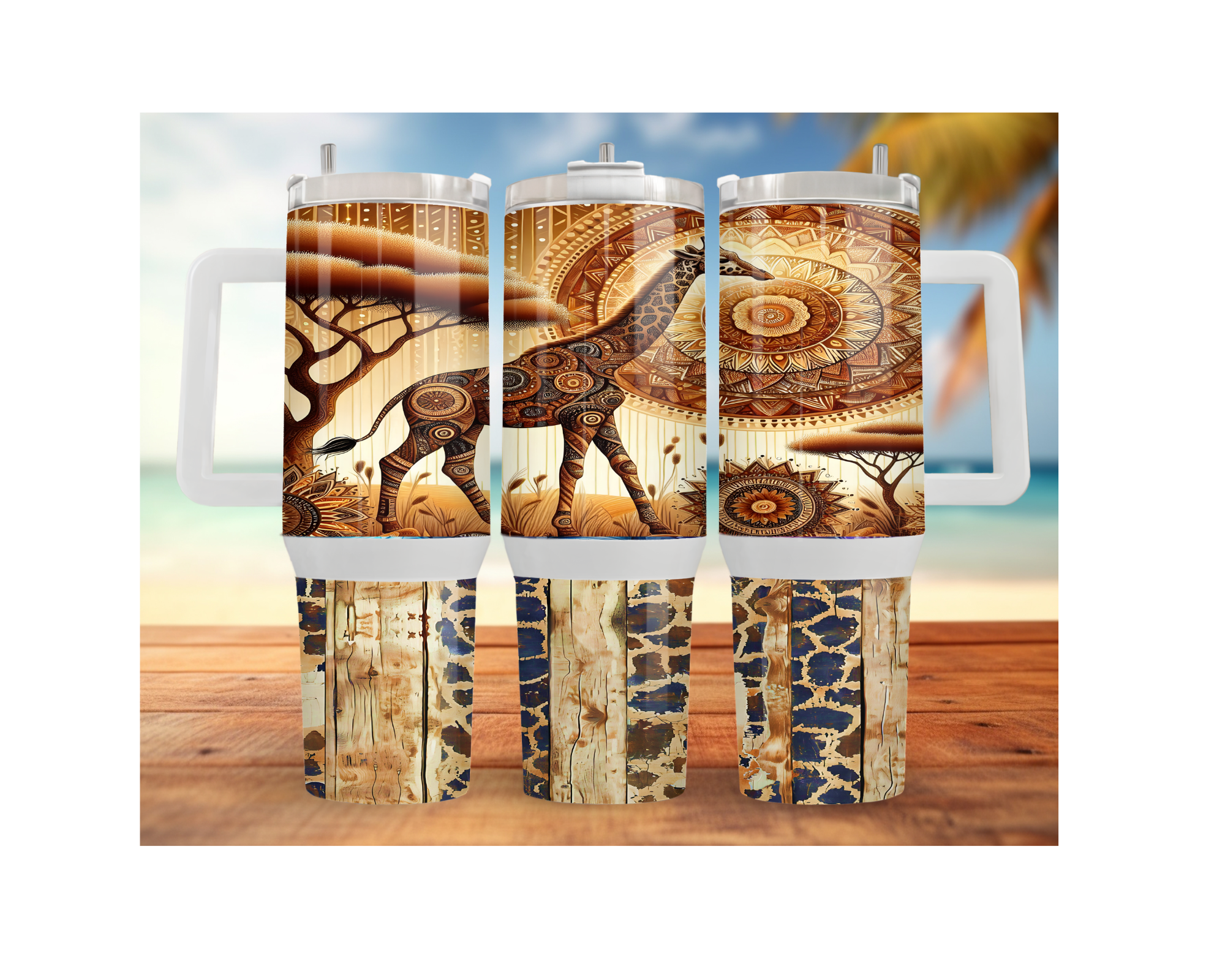 A long‑necked dose of hydration happiness, Giraffe 30- or 40-ounce Stainless Steel Tumblers. Multiple Sizes and Images Available.