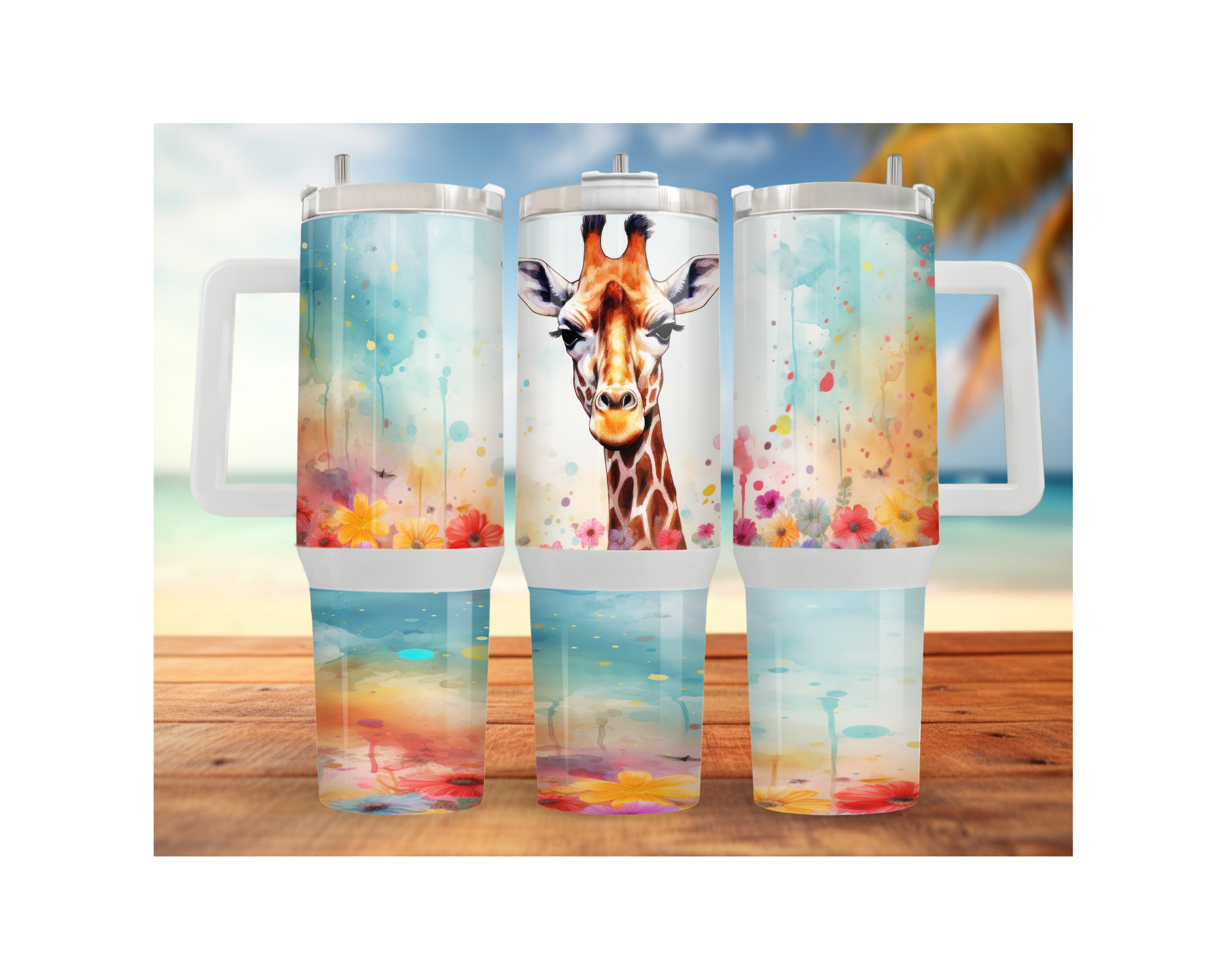 A long‑necked dose of hydration happiness, Giraffe 30- or 40-ounce Stainless Steel Tumblers. Multiple Sizes and Images Available.
