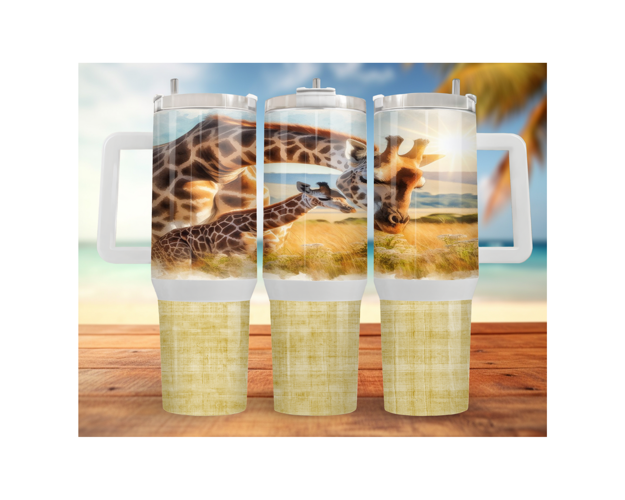 A long‑necked dose of hydration happiness, Giraffe 30- or 40-ounce Stainless Steel Tumblers. Multiple Sizes and Images Available.
