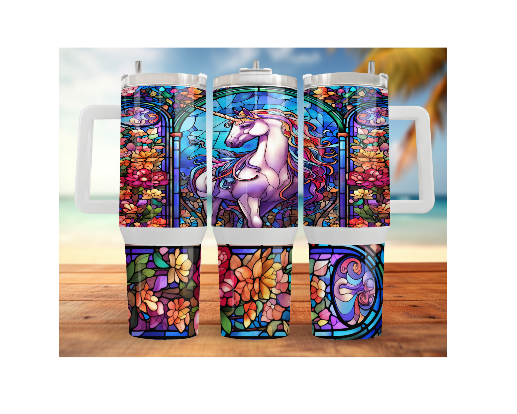 Magical Unicorn Stainless Steel Tumblers. Multiple Sizes and Images Available.