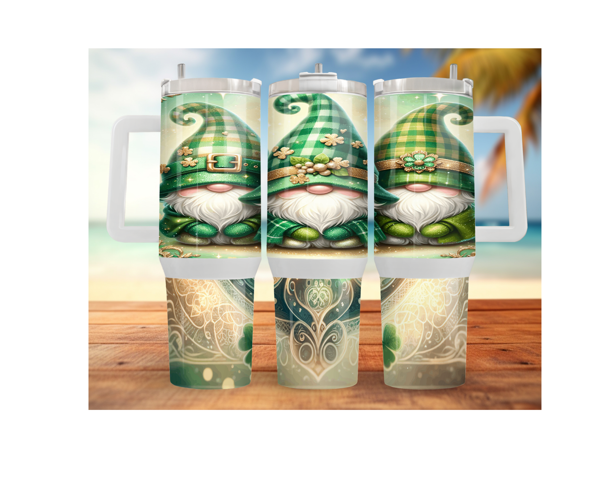 30 and 40 oz Shamrocks & Shenanigans St. Patty’s Day Tumbler. Multiple Sizes and Images Available.