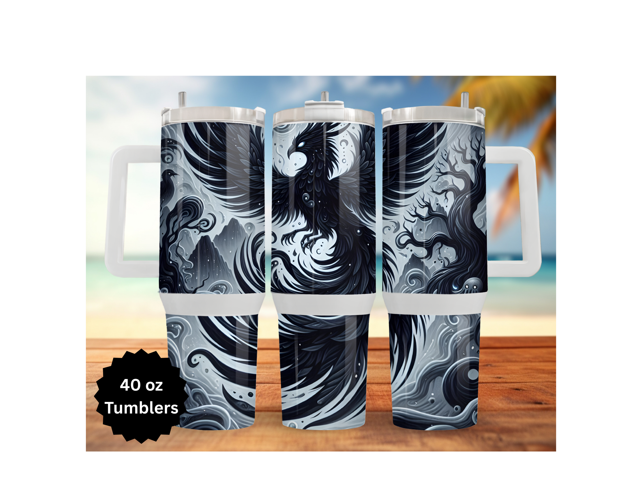 Phoenix Tumbler - Mythical Fire Bird Stainless Steel Tumbler