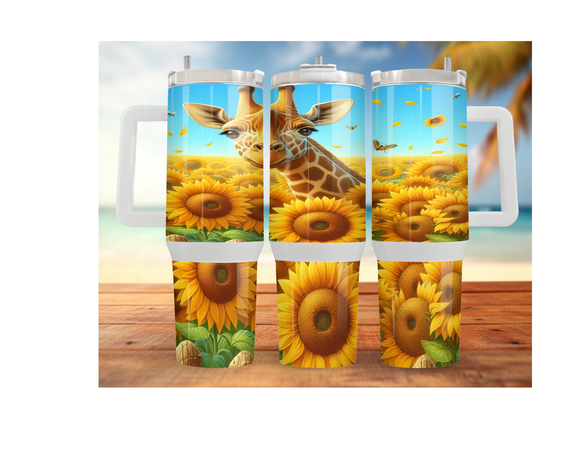 A long‑necked dose of hydration happiness, Giraffe 30- or 40-ounce Stainless Steel Tumblers. Multiple Sizes and Images Available.