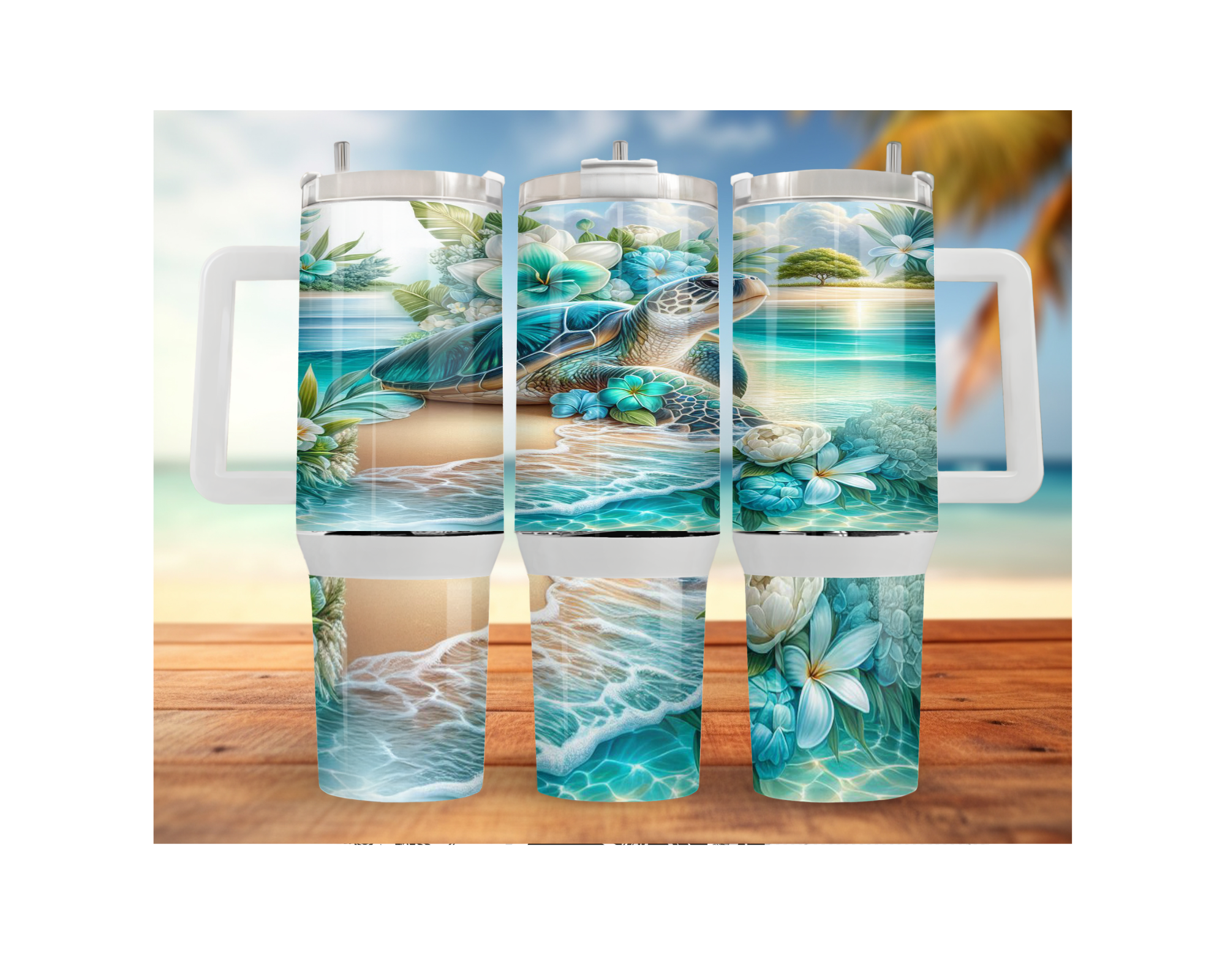 30 and 40 oz Ocean Explorer Sea Turtle Stainless Steel Tumblers. Multiple Sizes and Images Available.