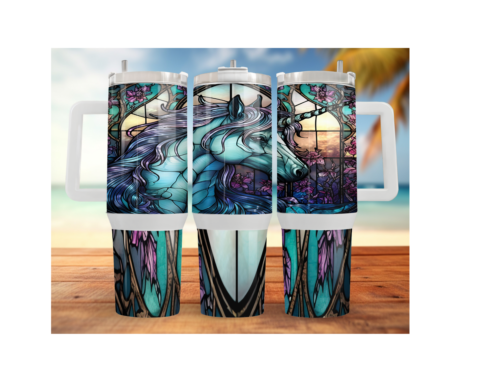 Magical Unicorn Stainless Steel Tumblers. Multiple Sizes and Images Available.