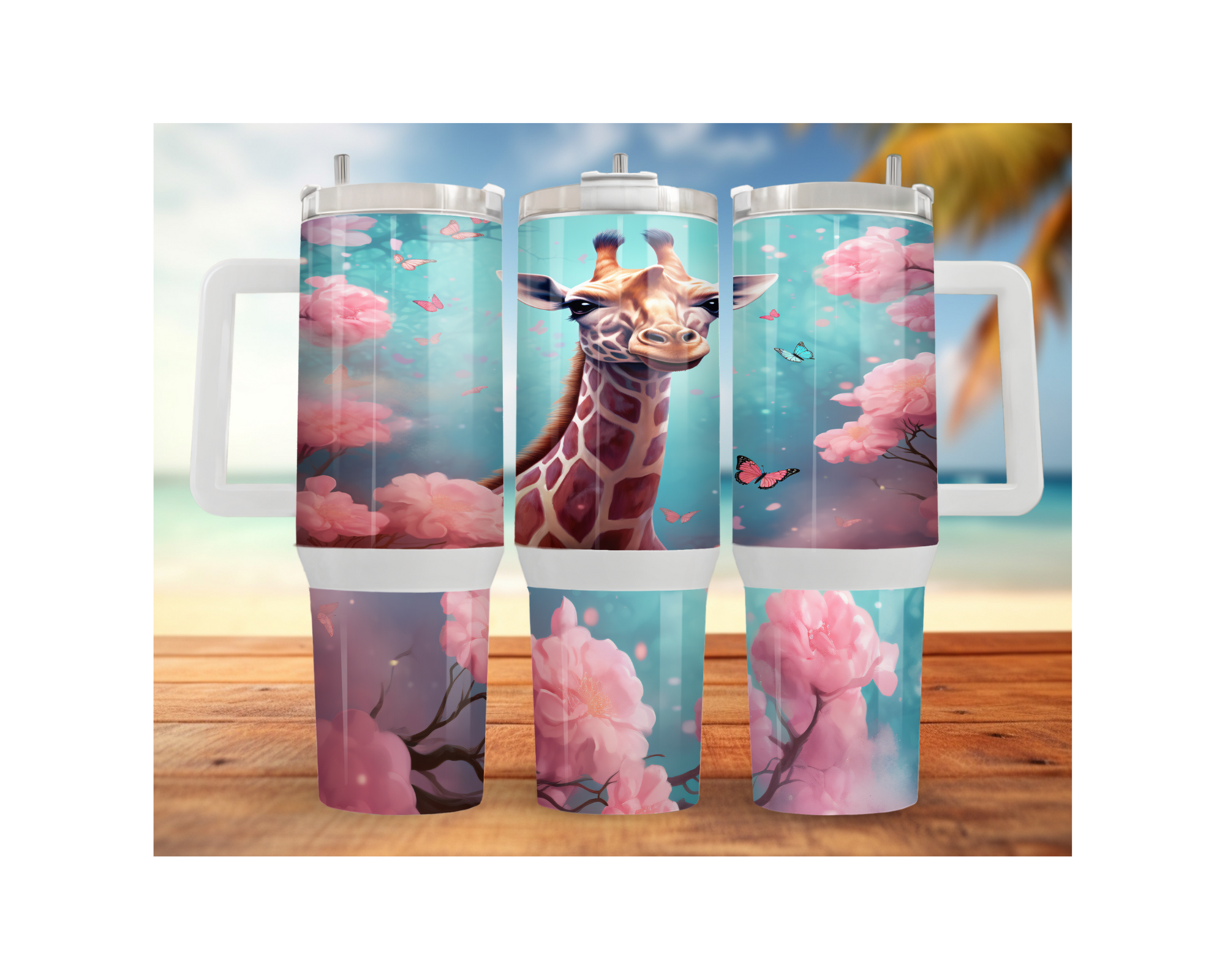 A long‑necked dose of hydration happiness, Giraffe 30- or 40-ounce Stainless Steel Tumblers. Multiple Sizes and Images Available.